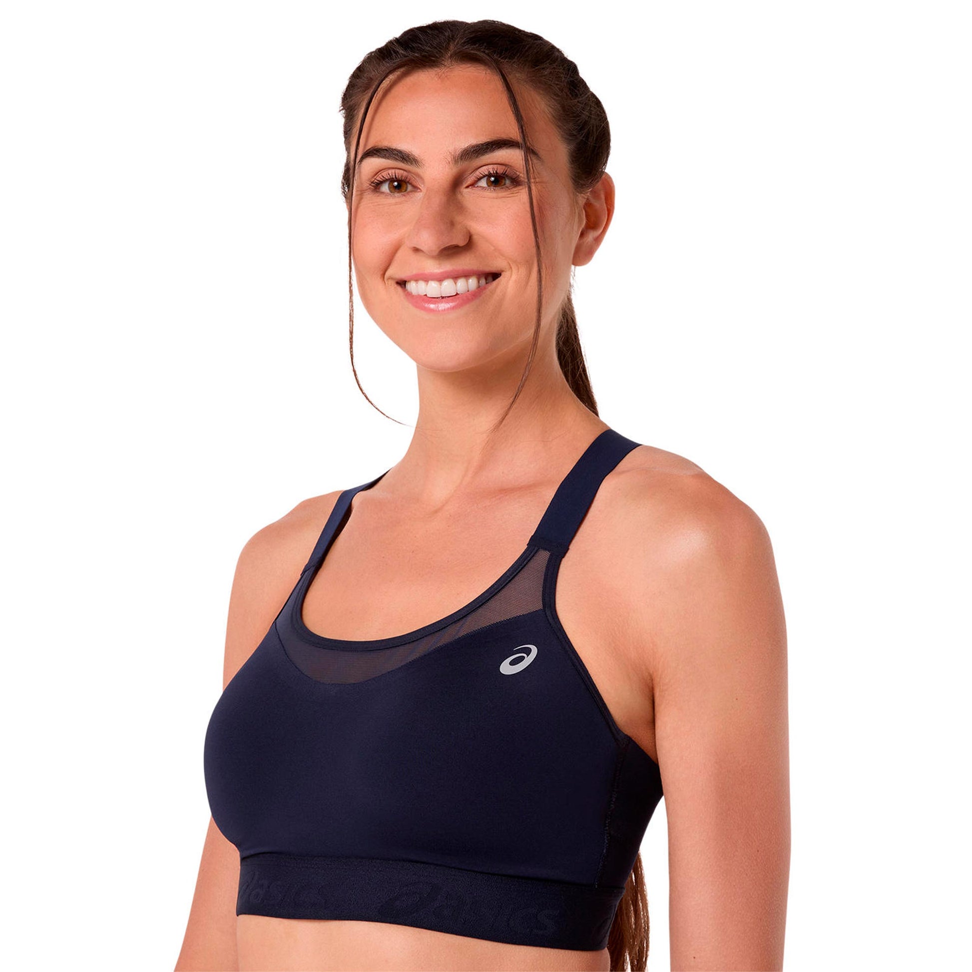 ASICS Road Compression Sport-bh Dames-donkerblauw