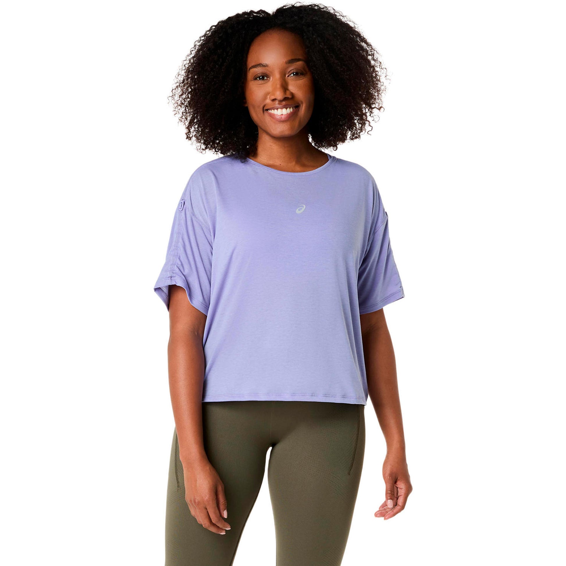 ASICS Nagino Run Hardloopshirt Dames-mauve