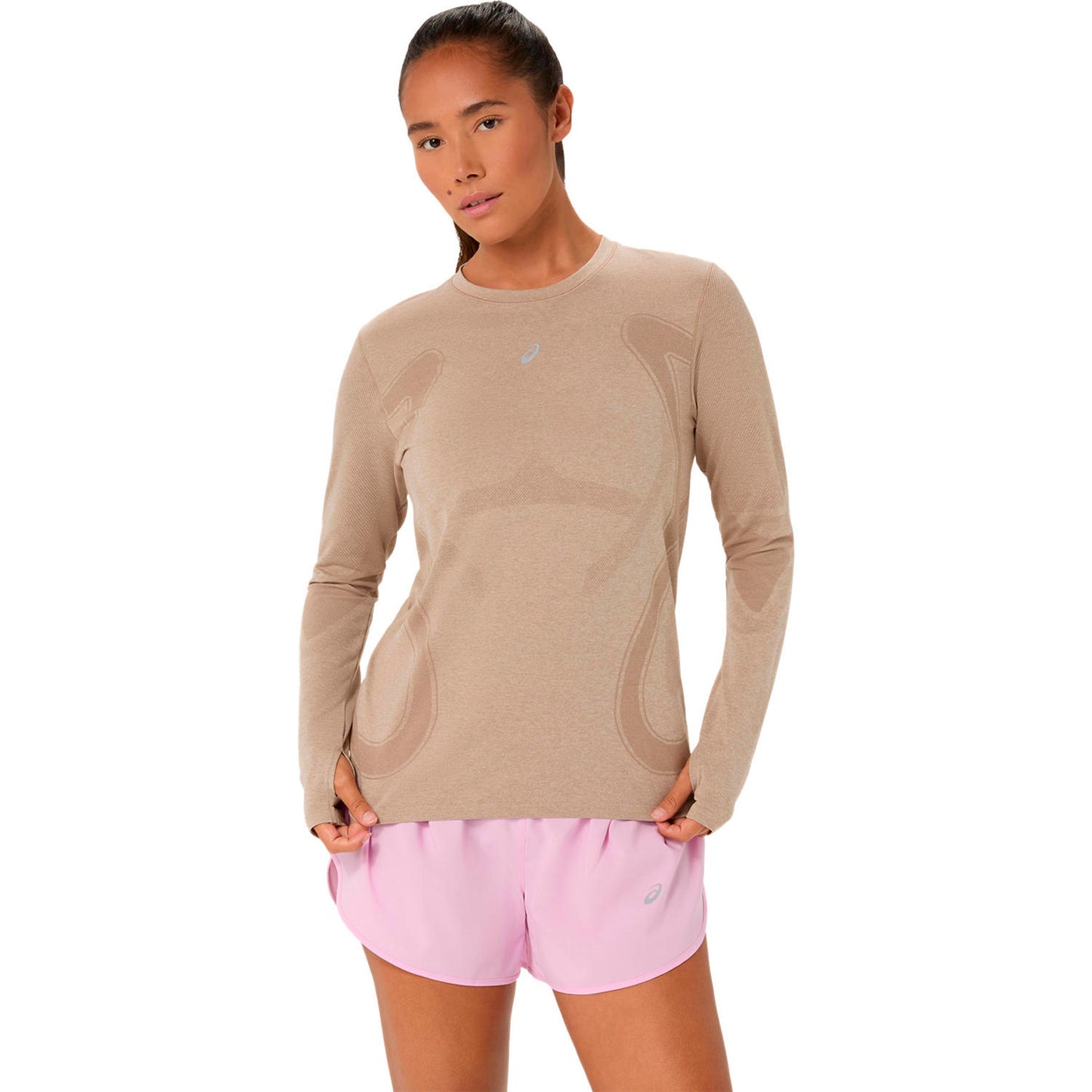 ASICS Road Seamless  Hardloopshirt Dames - beige