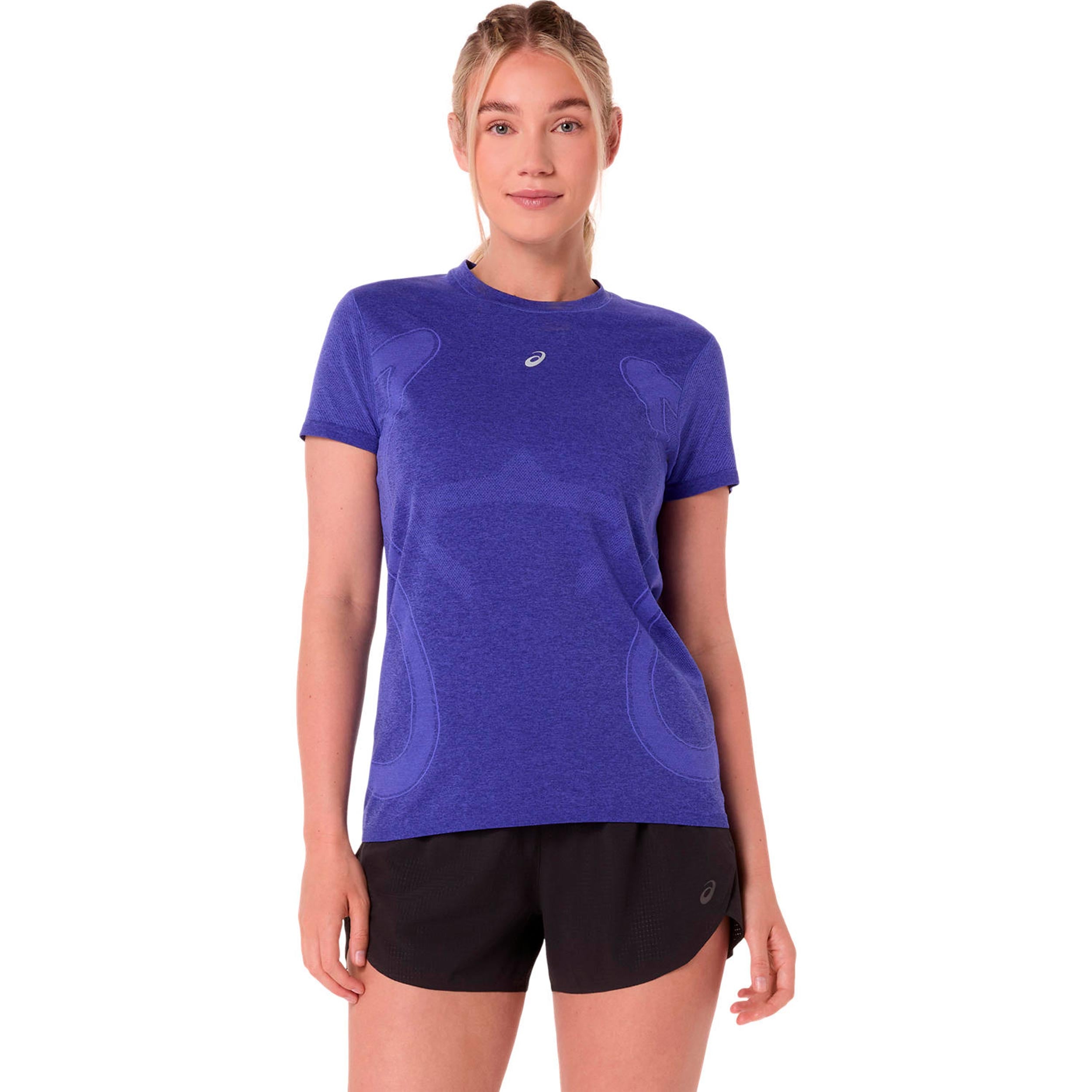 ASICS Road Seamless  Hardloopshirt Dames - blauw, lila
