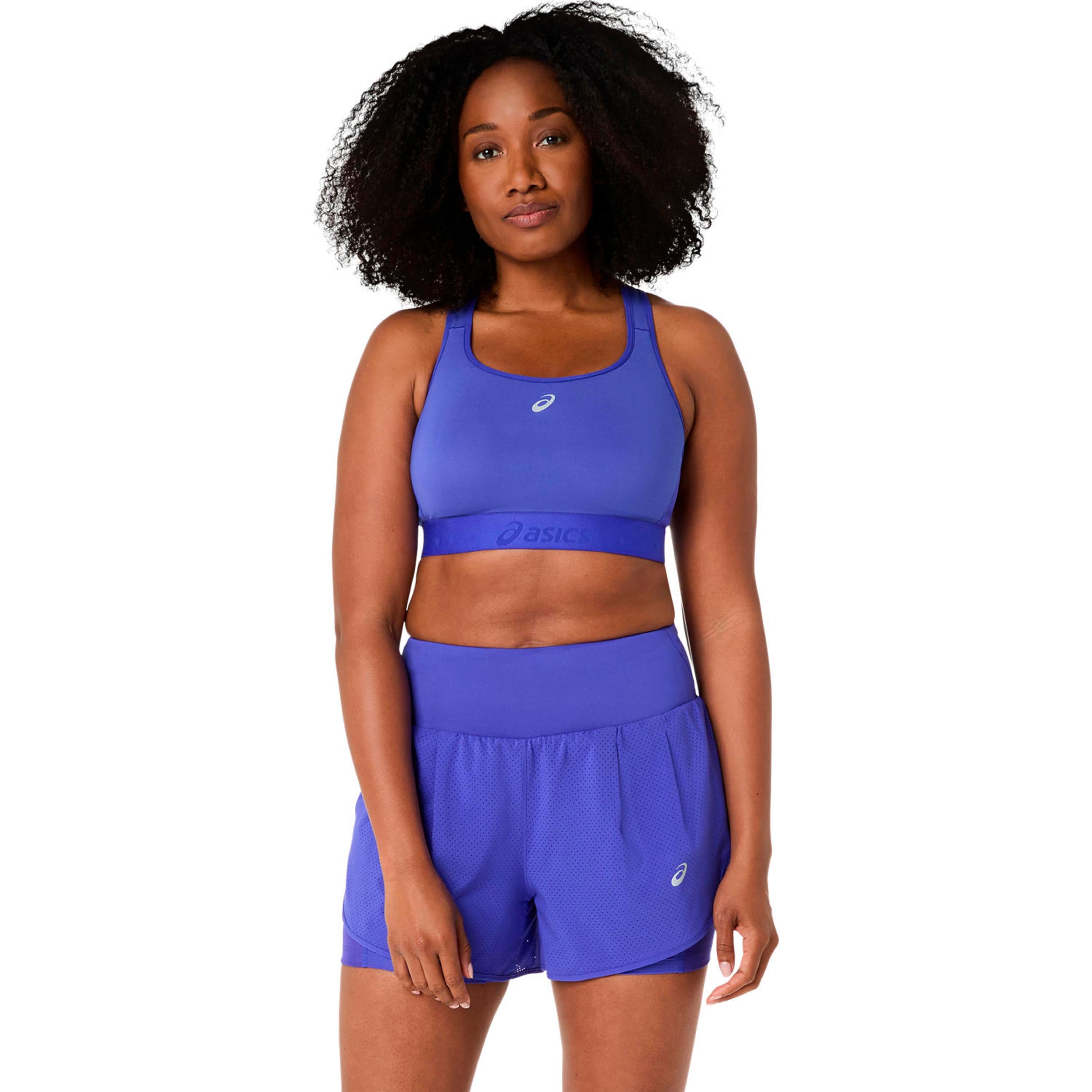 ASICS Road Compression  Sport-bh Dames - blauw, donkerblauw