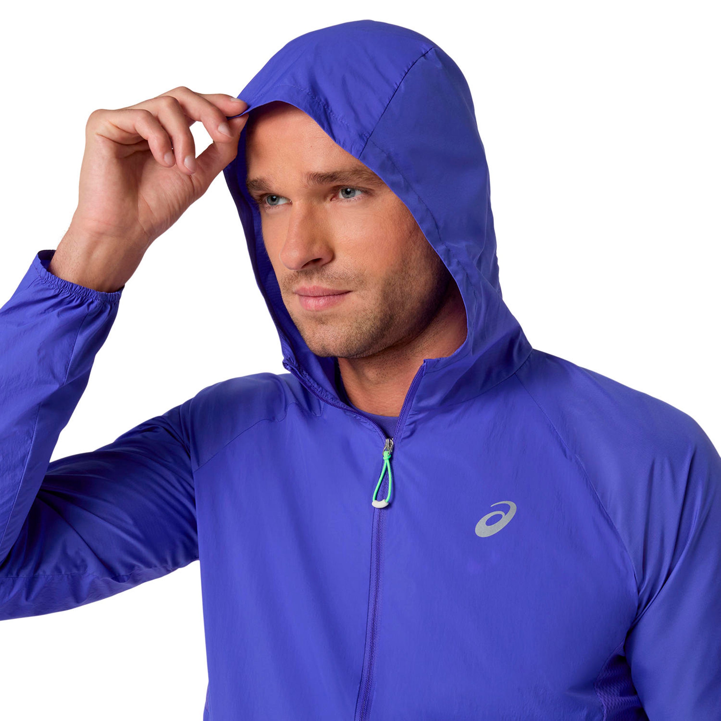 Road Packable Jacket Hardloopjas Heren - blauw, groen | Tennis-Point