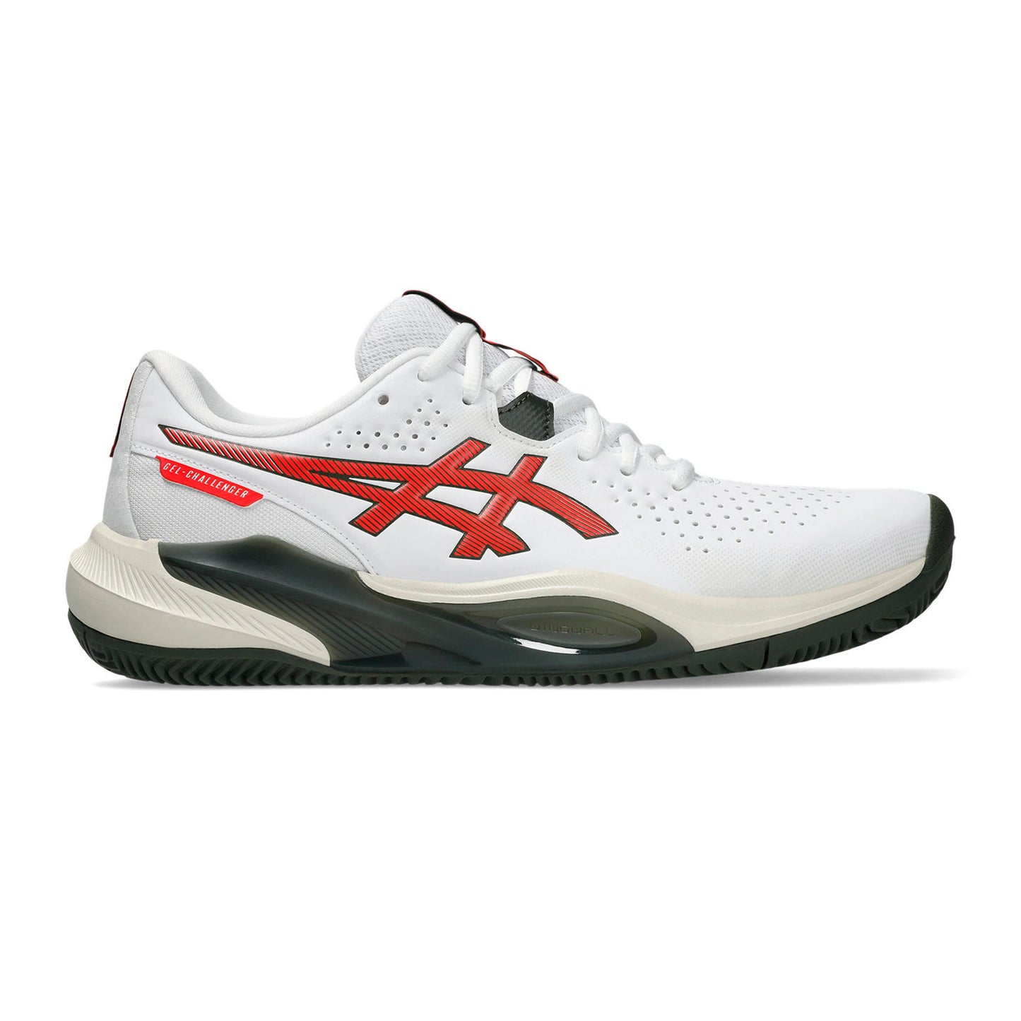 ASICS Gel-Challenger 15 Gravelschoen Heren - wit, rood