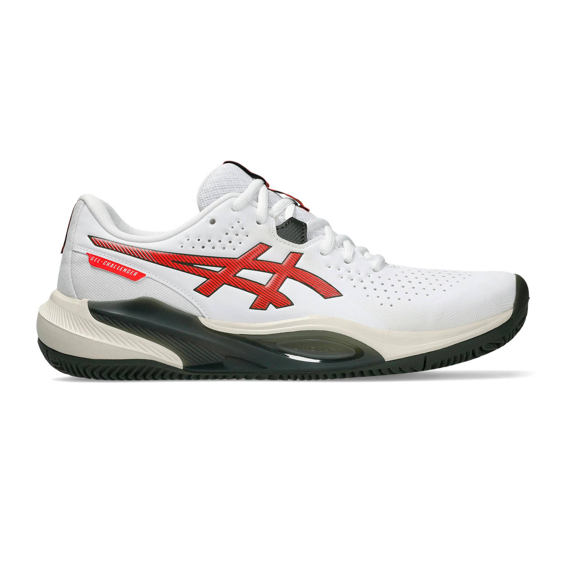 ASICS Gel-Challenger 15 Gravelschoen Heren - wit, rood