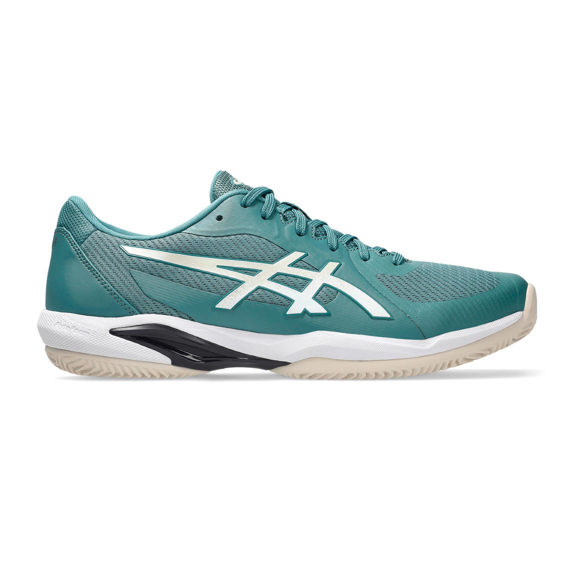 ASICS Solution Swift FF 2 Gravelschoen Heren - petrolblauw, crème