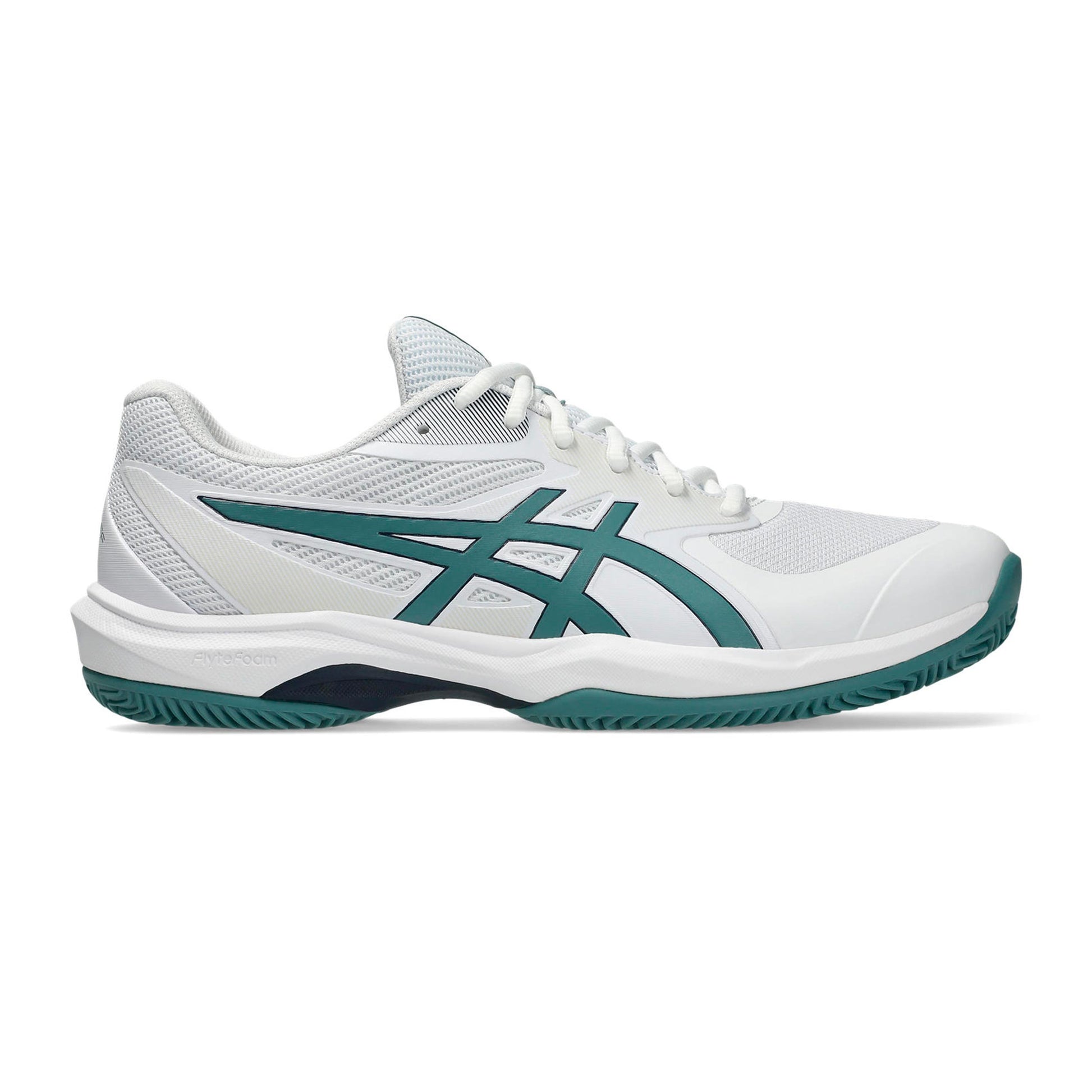 ASICS Game FF/OC Gravelschoen Heren - wit, salie