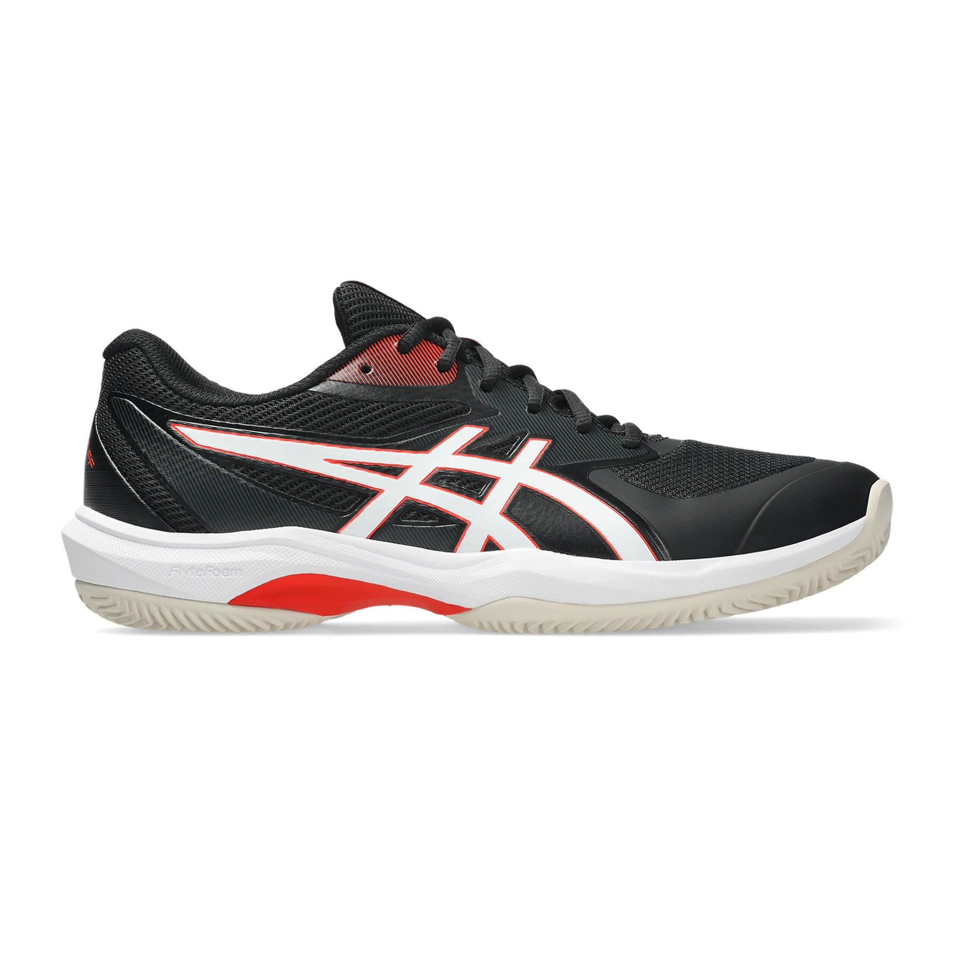 ASICS Game FF/OC Gravelschoen Heren - zwart, rood