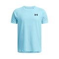 Tech Textured T-shirt Jongens-blauw, zwart