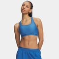Crossback Mid Sport-bh Dames - blauw, nachtblauw