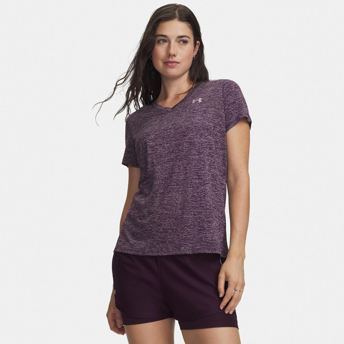 Under Armour Tech Twist T-shirt Dames - lila, oud roze