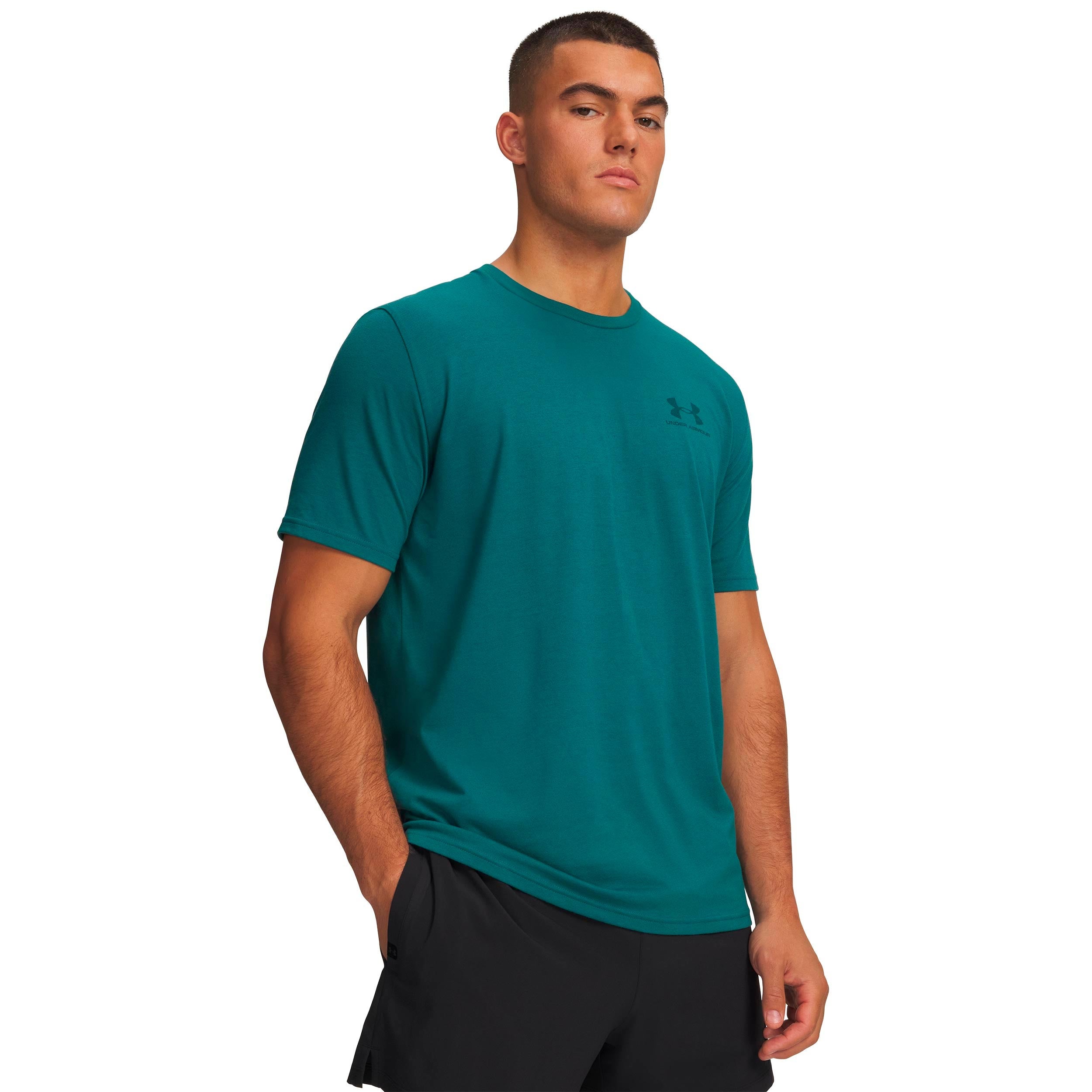 Under Armour Sportstyle Left Chef T-shirt Heren-groen, groen