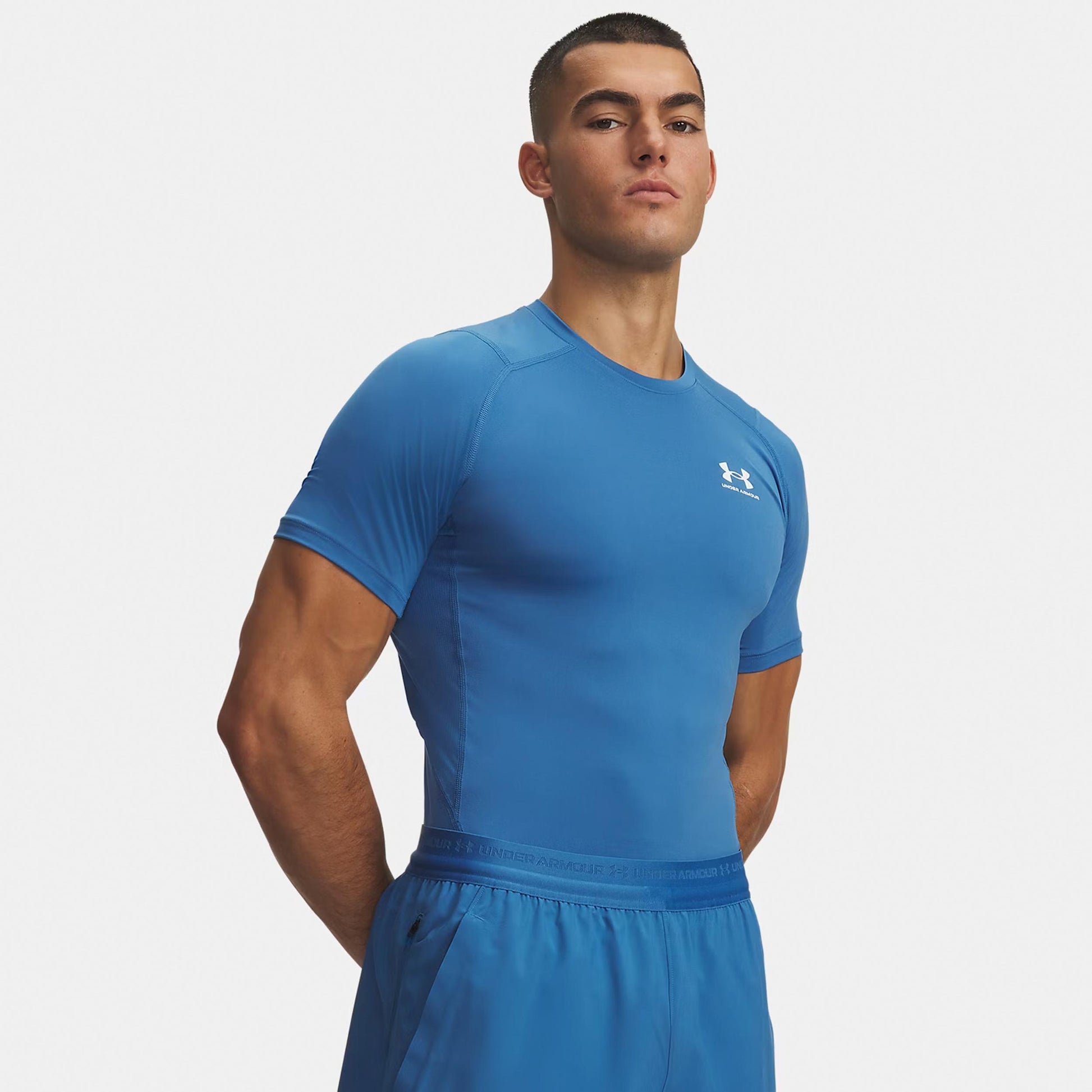 Under Armour Heatgear Comp T-shirt Heren - blauw
