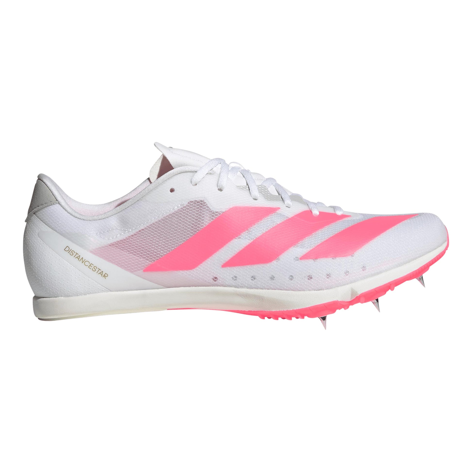 adidas Distancestar Spikes Unisex - wit, roze