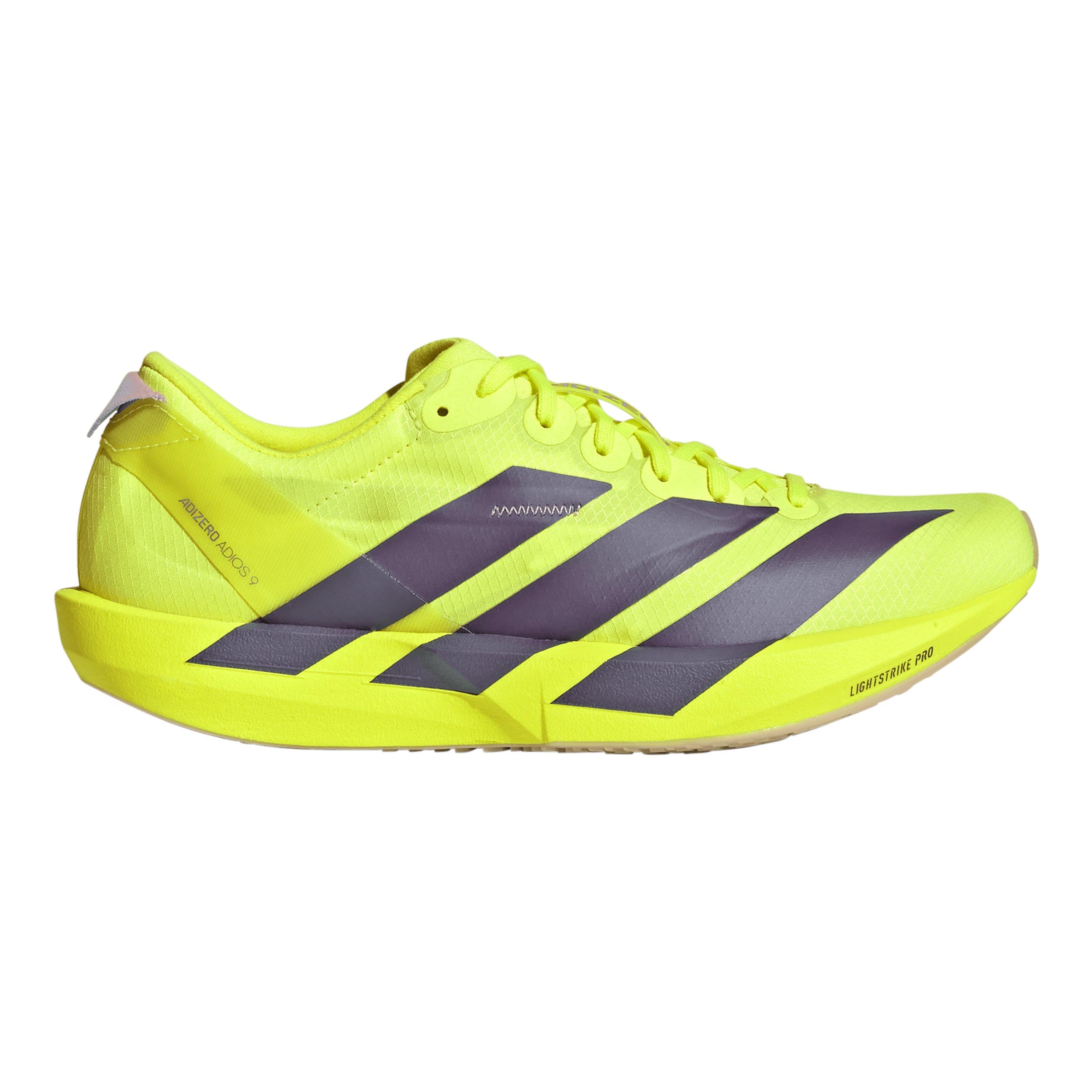 adidas adizero Adios 9 Wedstrijdschoen Dames - neongeel, grijs