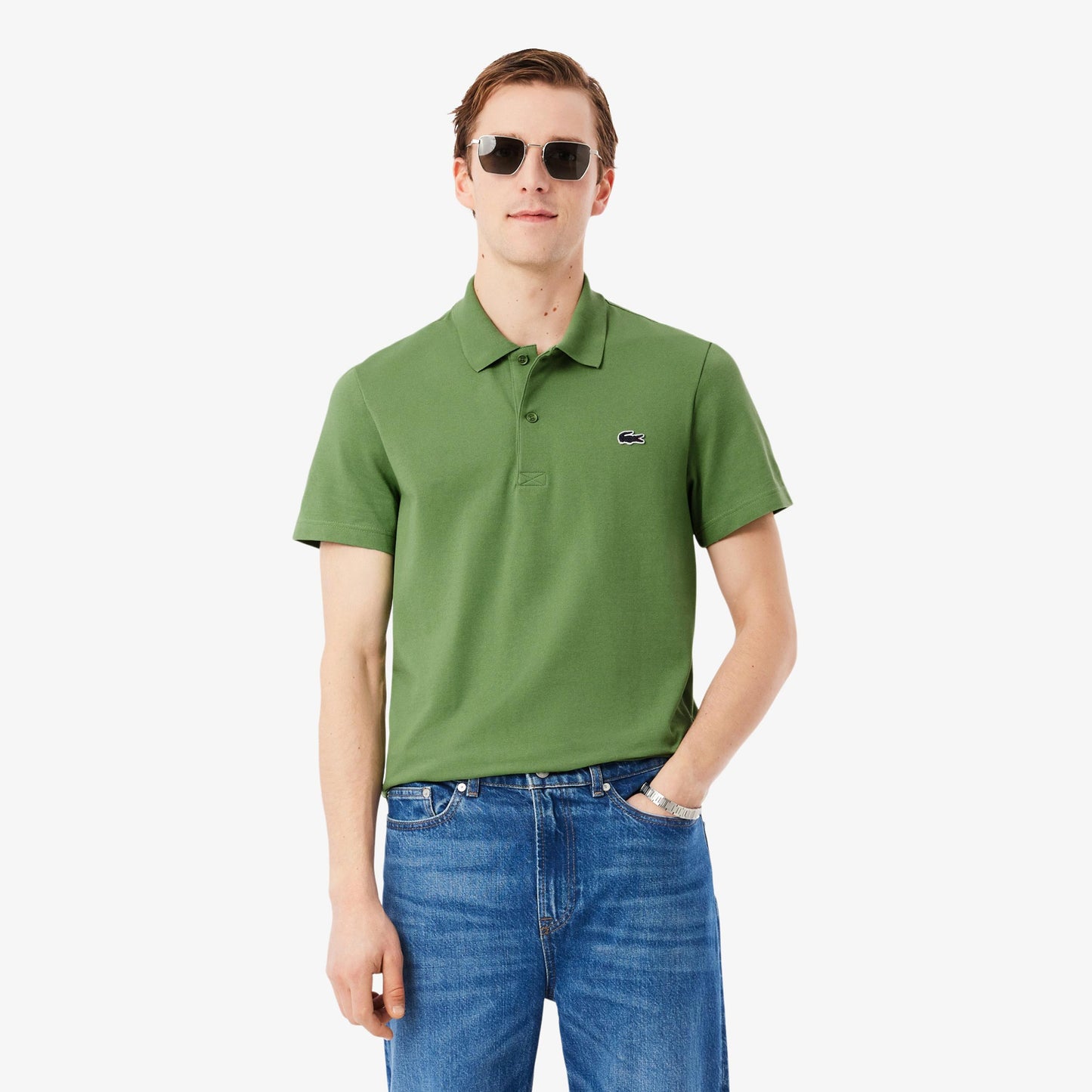 Lacoste Polo Heren - groen, wit