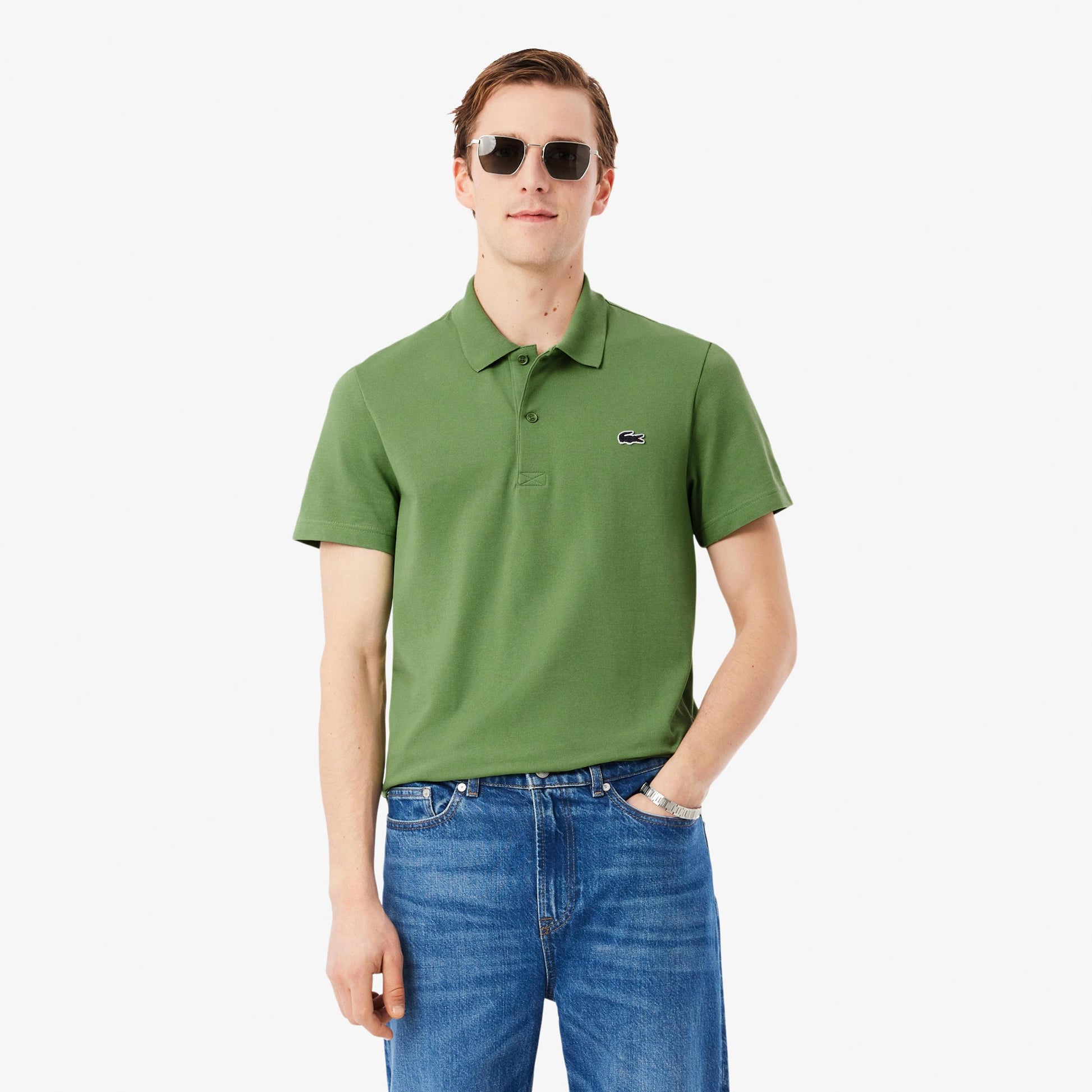 Lacoste Polo Heren - groen, wit