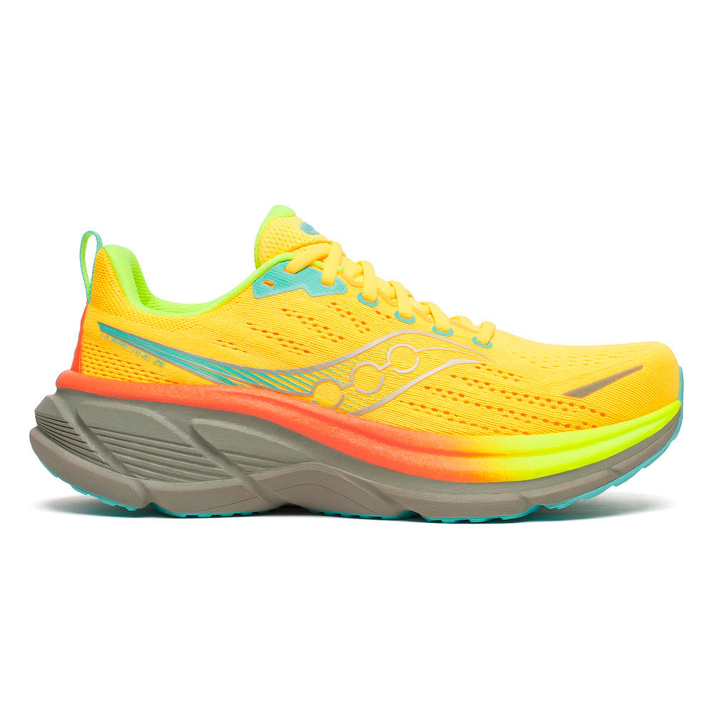 Saucony Hurricane 25 Stabiliteitsschoen Heren-geel, kaki