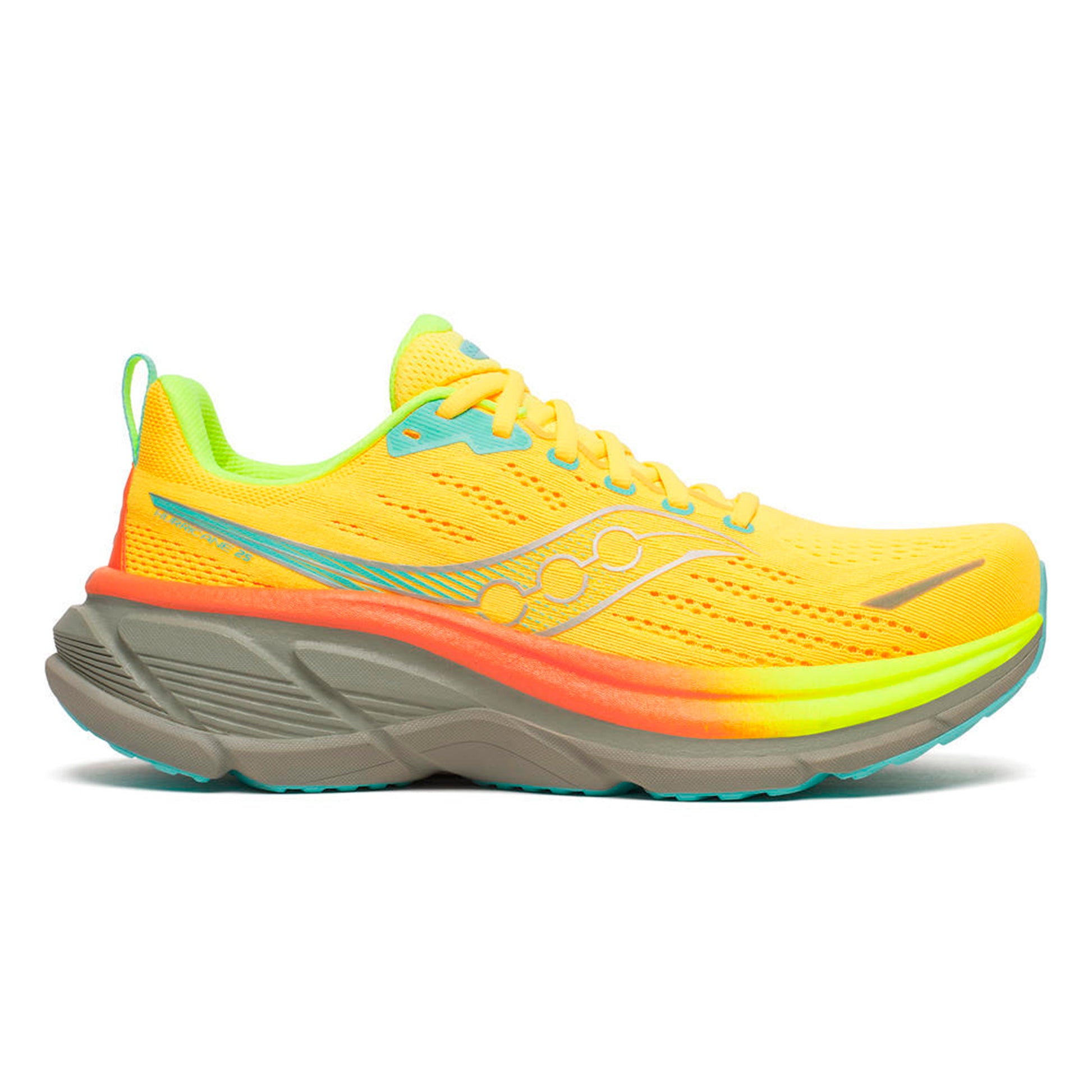Saucony Hurricane 25 Stabiliteitsschoen Heren-geel, kaki