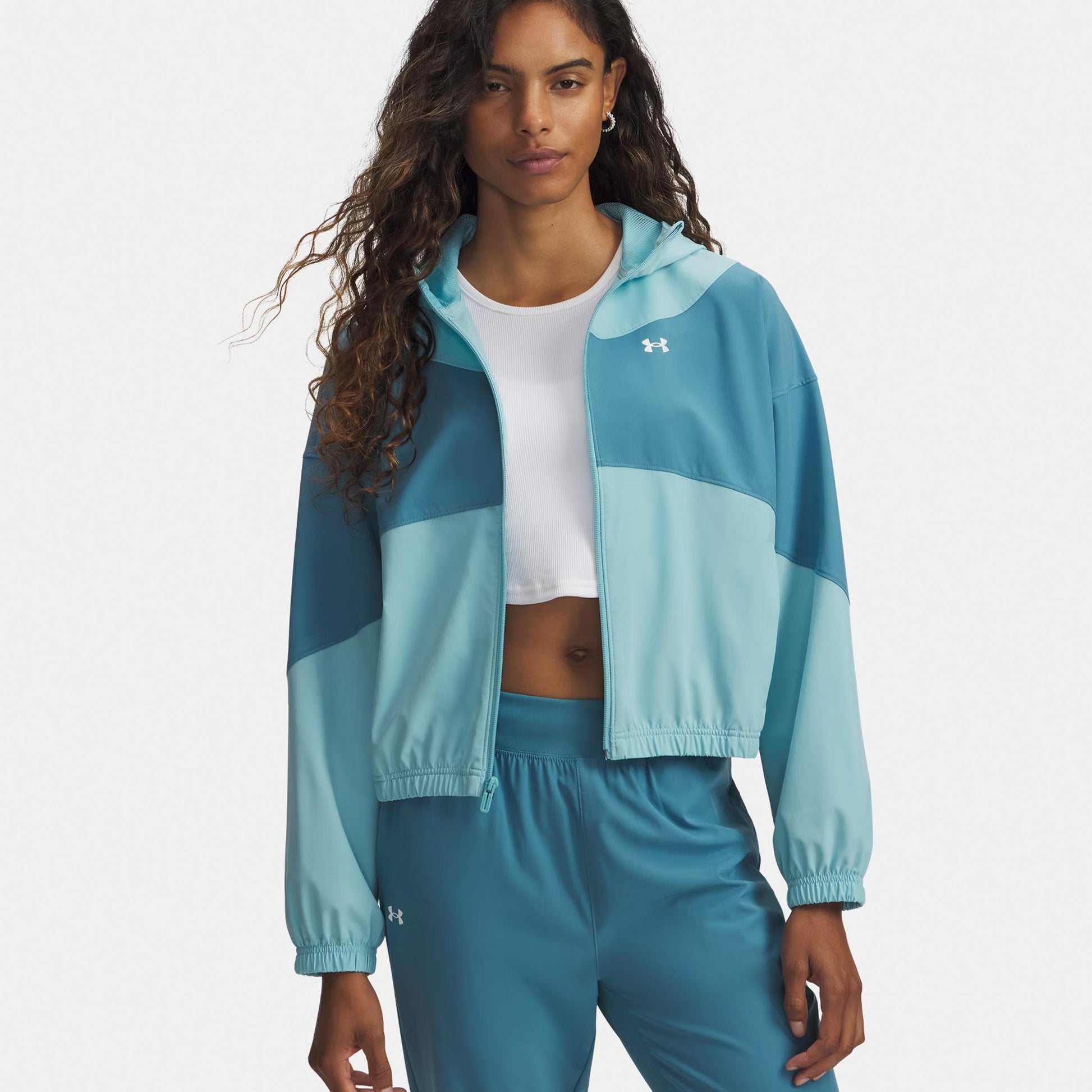 Under Armour Rival Woven Trainingsjack Dames-blauw