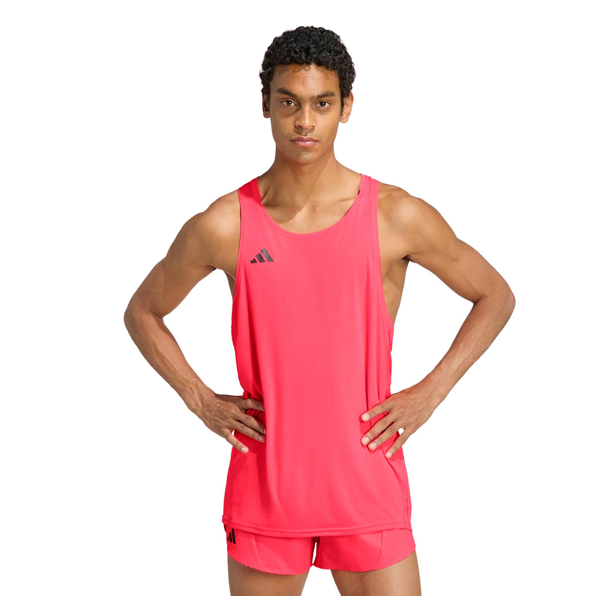 adidas Adizero Essential Hardloopshirt Heren - koraal