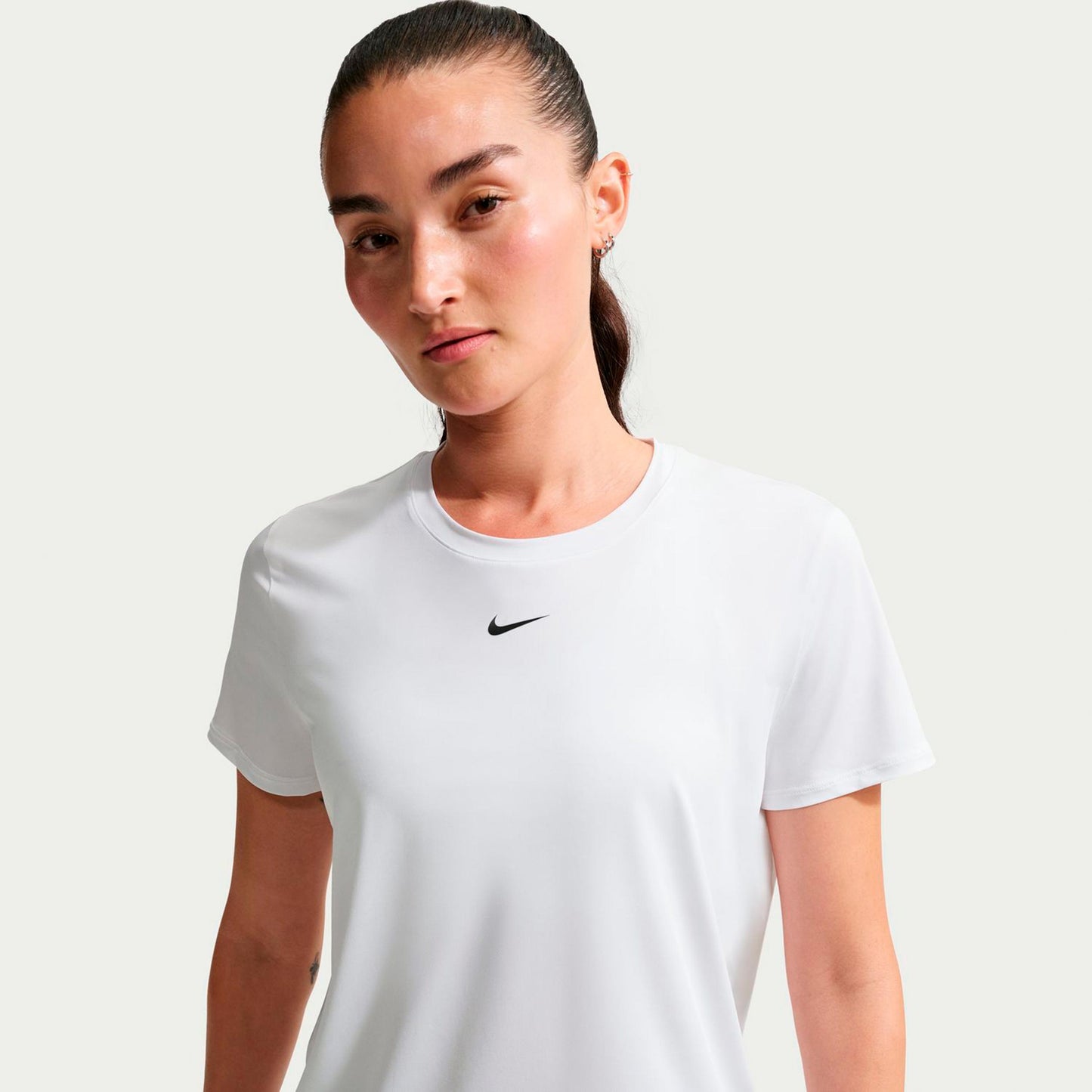 Nike One Dri-Fit T-shirt Dames - wit, zwart