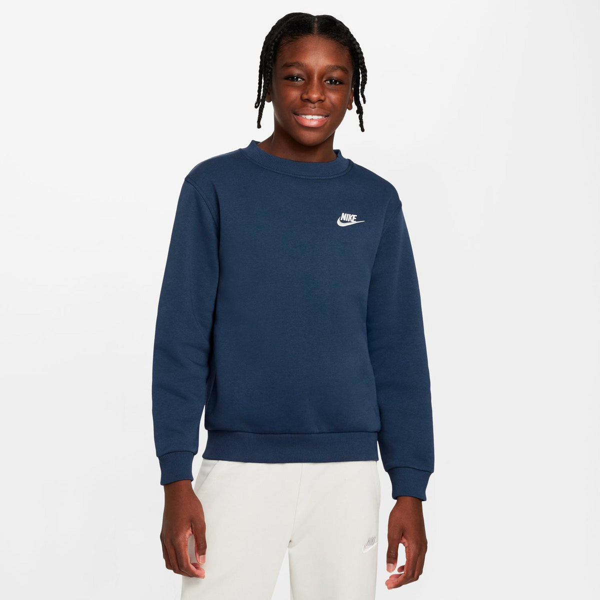 Nike Club Fleece Sweatshirt Kinderen - donkerblauw