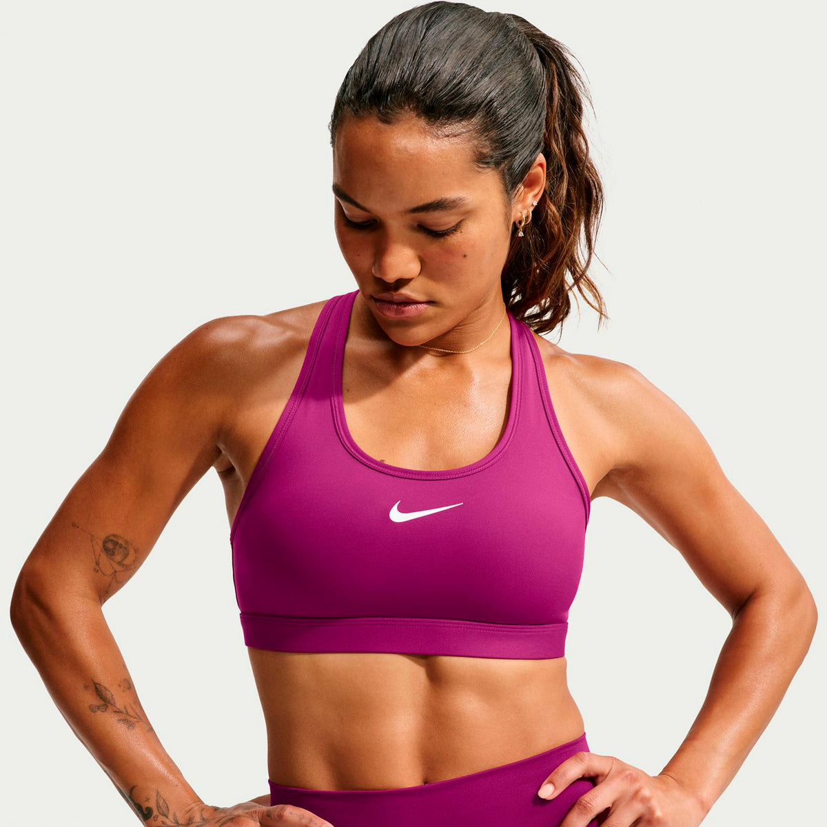 Nike Swoosh Medium Sport-bh Dames - bes, bes