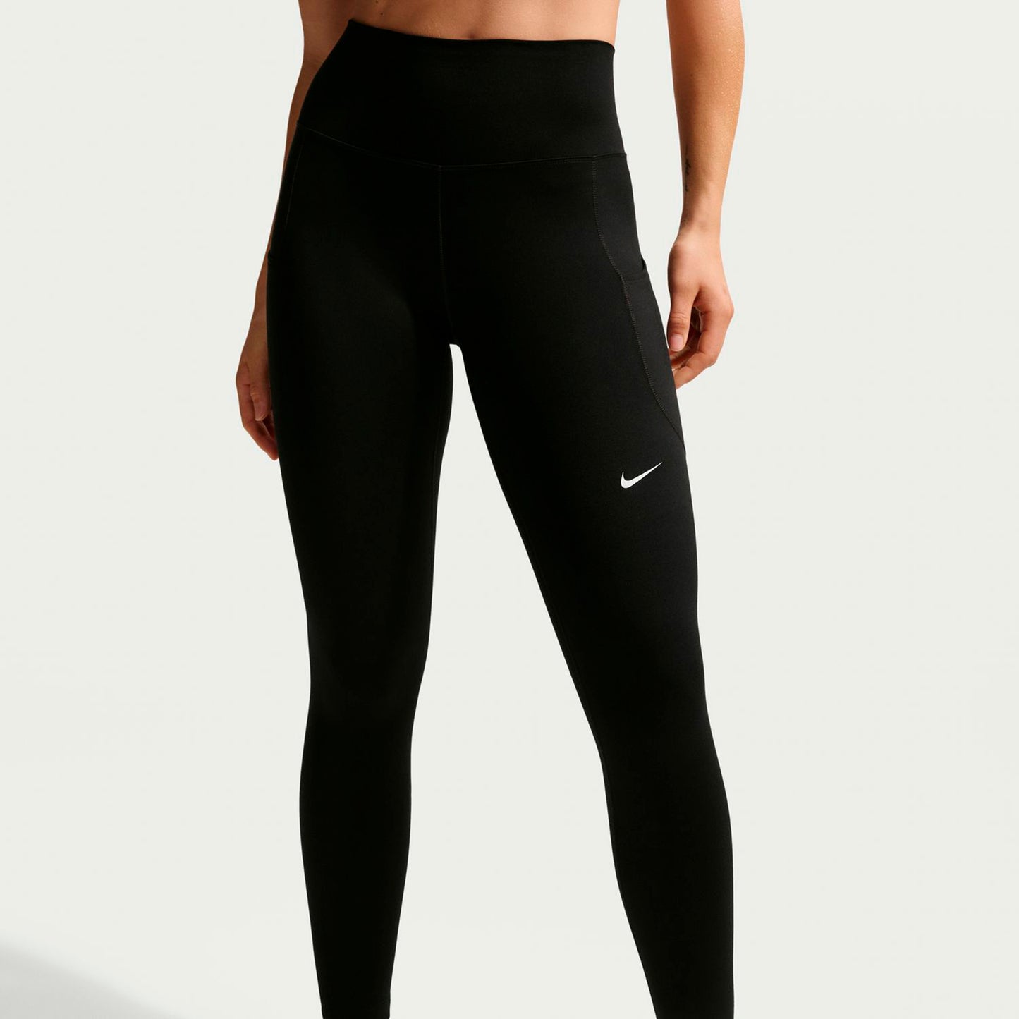 Nike Dri-FIT One High Rise 7/8 Tight Dames-zwart, wit