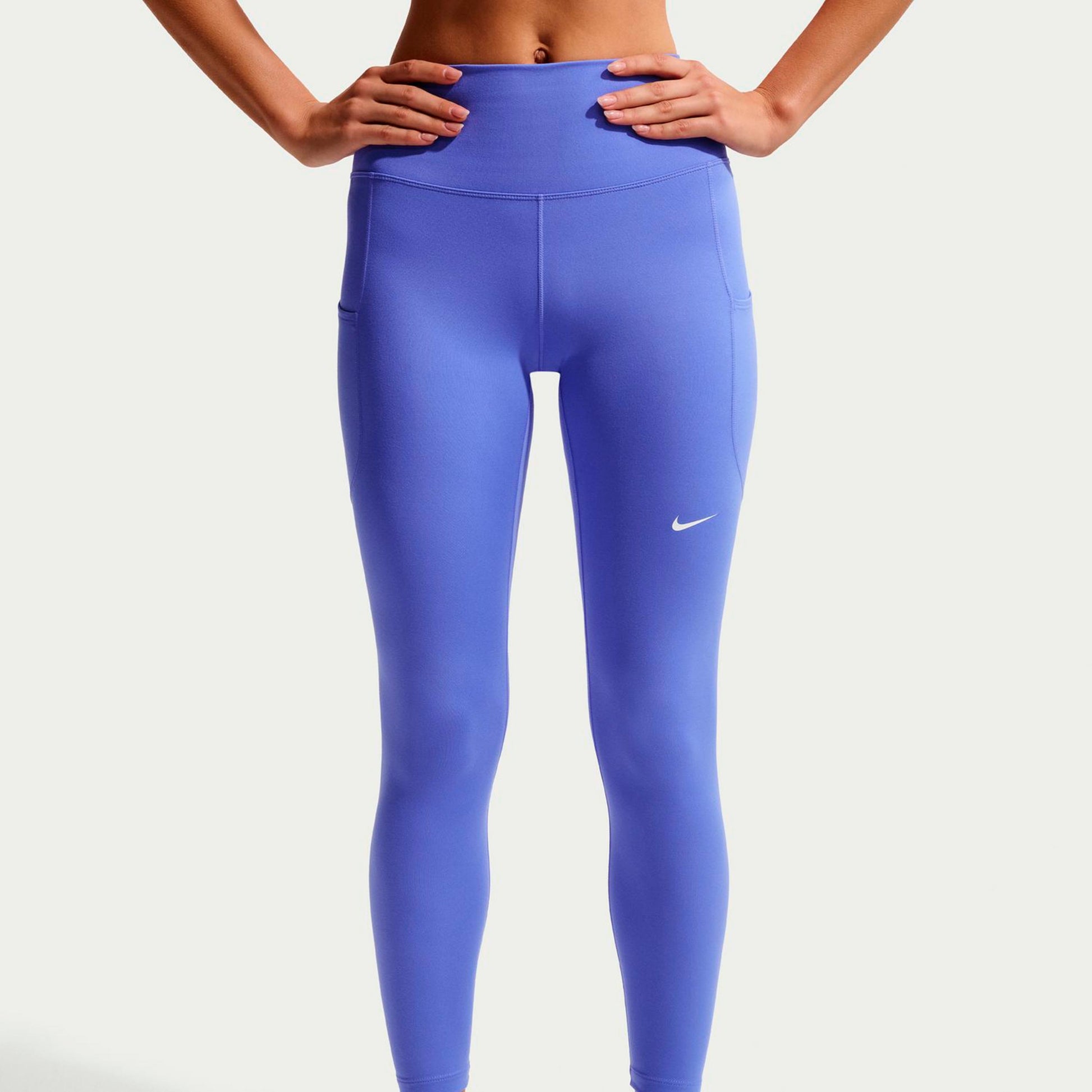Nike Dri-FIT One High Rise 7/8 Tight Dames-blauw