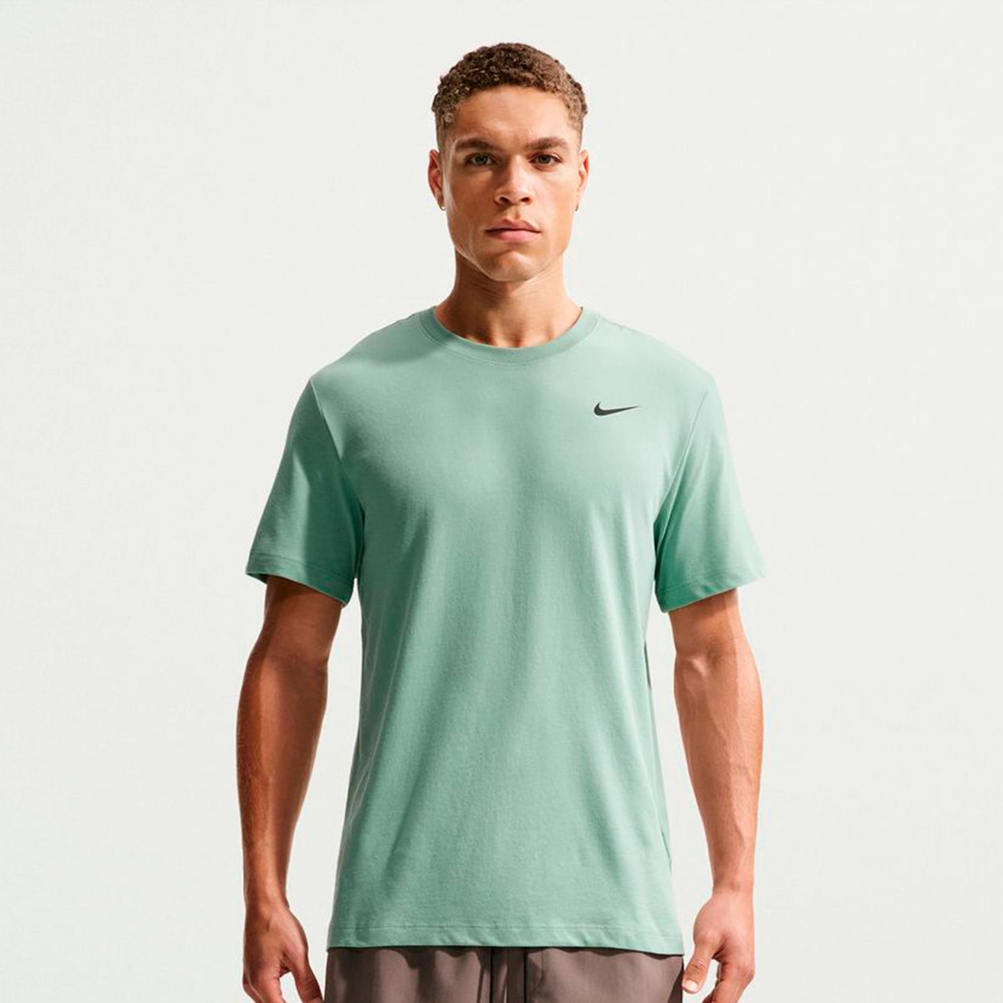 Nike Dri-Fit  T-shirt Heren - grijsgroen, zwart