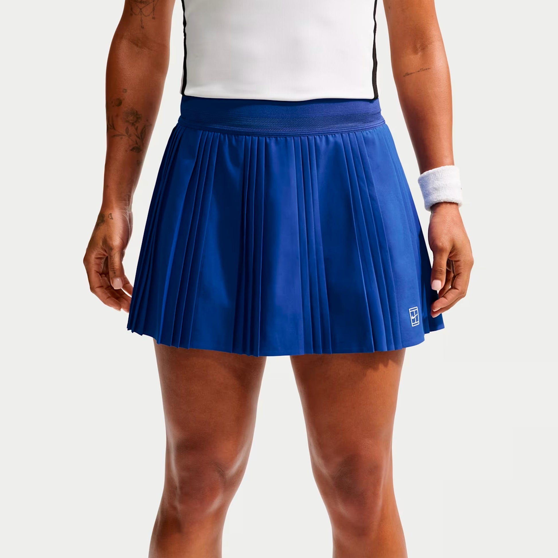 Nike Court Dri-FIT Advantage Ace Rok Dames - blauw, wit