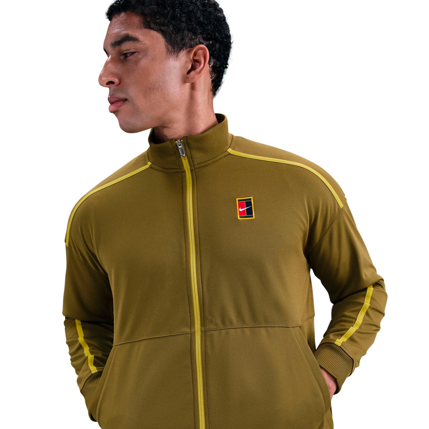 Nike Jannik Sinner Court Heritage Trainingsjack Heren-olijf