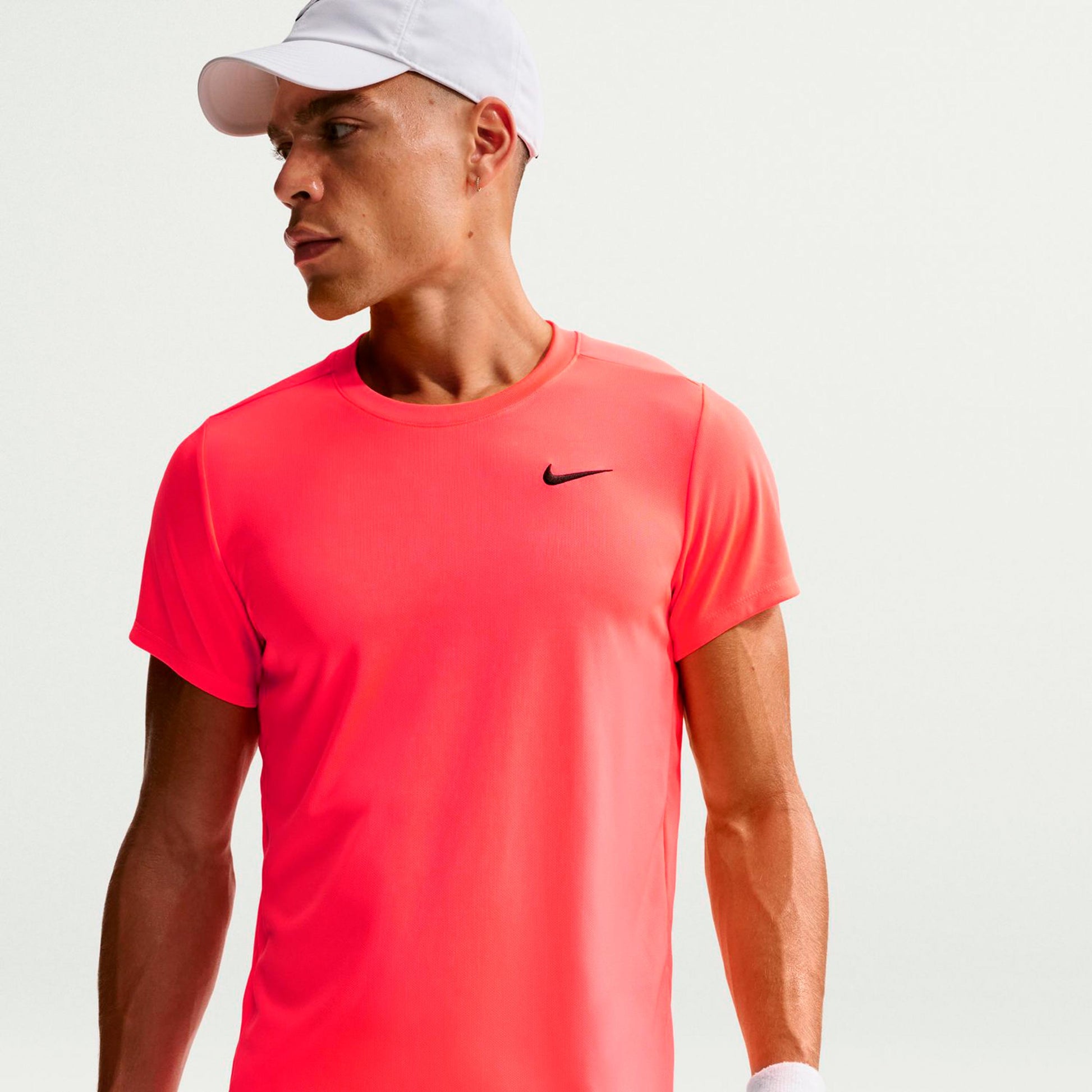 Nike Court Victory Dry T-shirt Heren - koraal, zwart