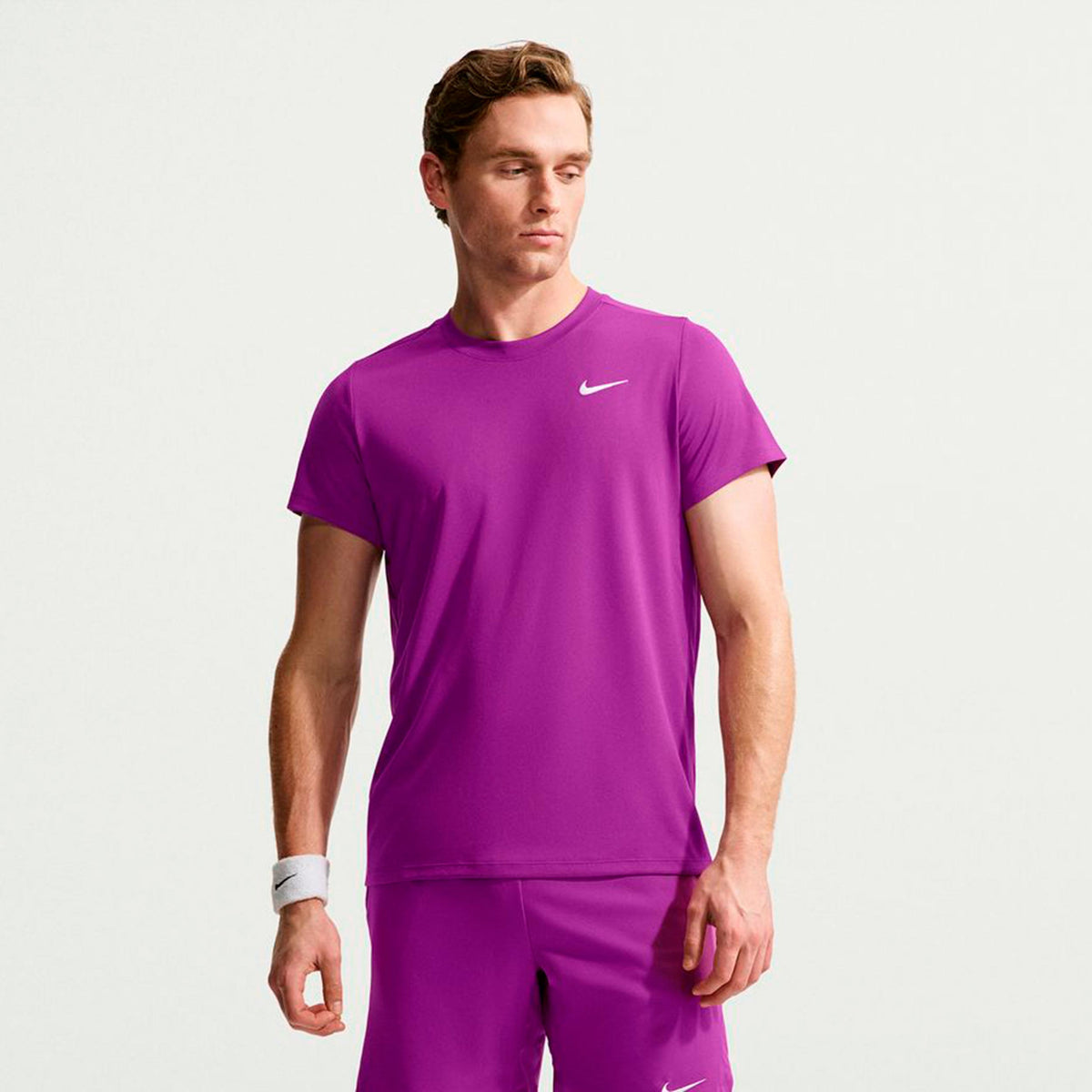 Nike Court Victory Dry T-shirt Heren - lila