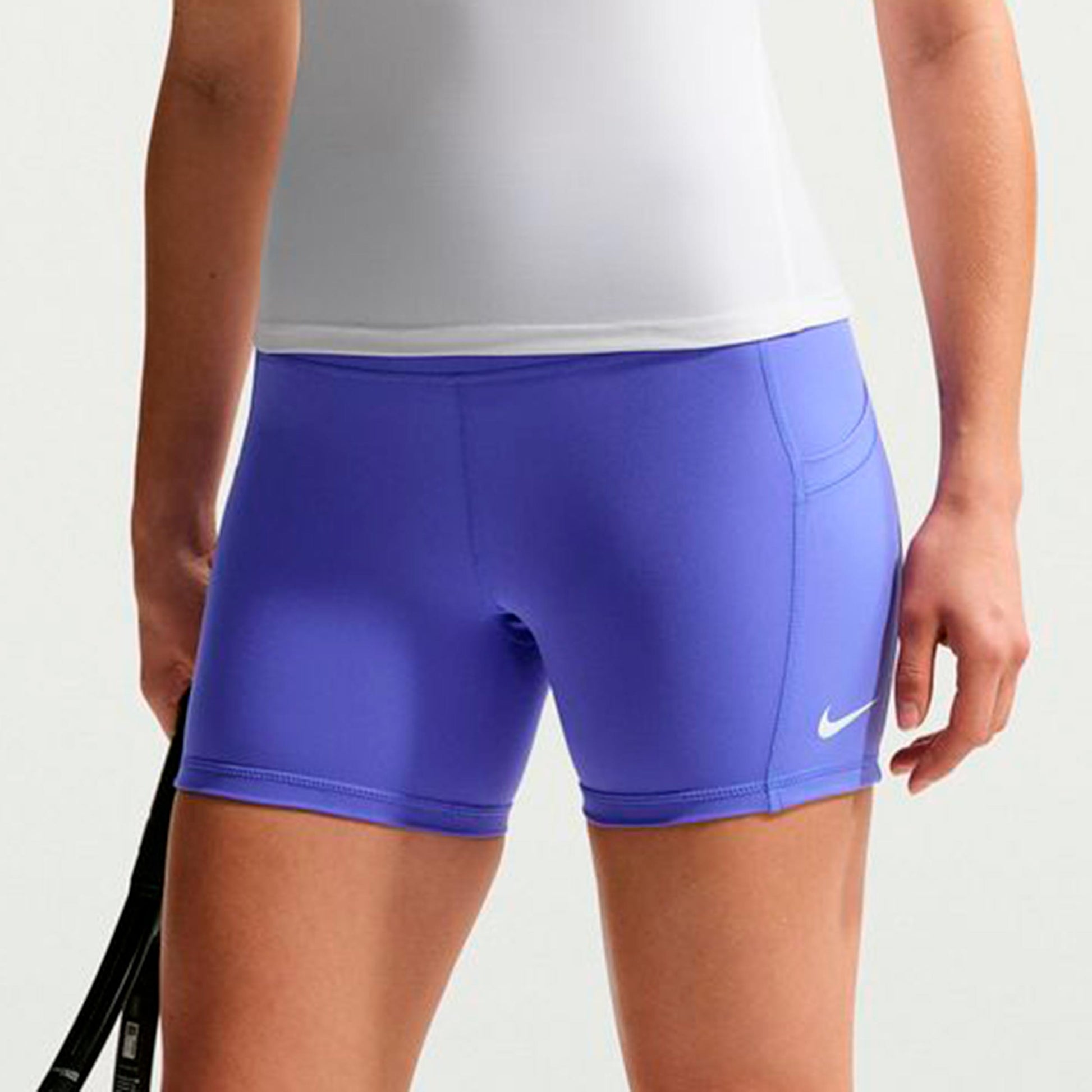 Nike Court Dri-Fit Ball Short voor tennisballen Dames-blauw