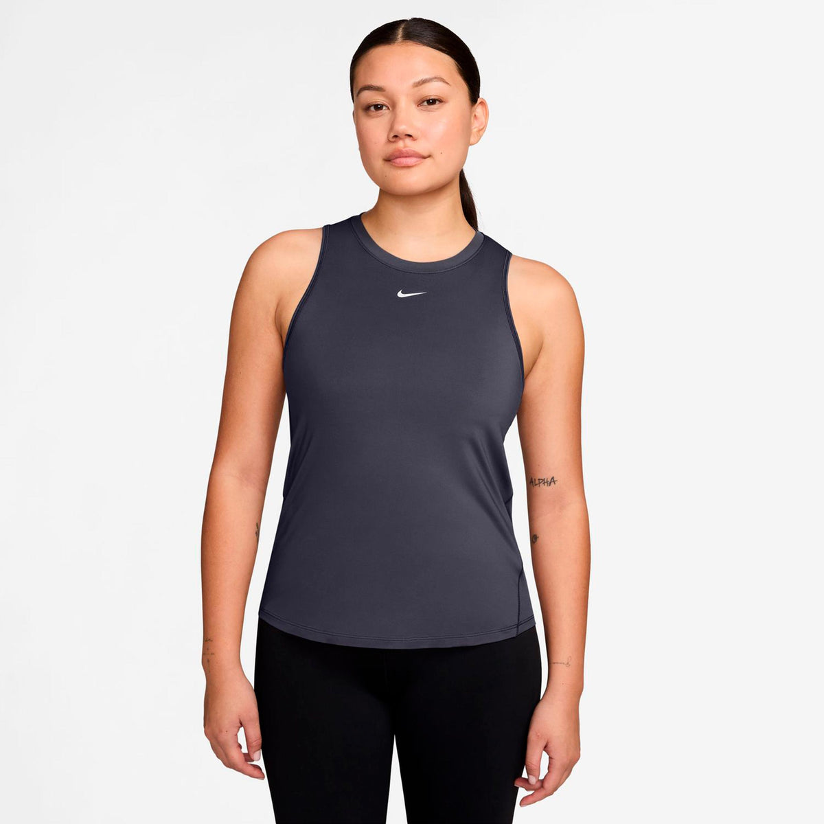 Nike One Dri-Fit Tanktop Dames - donkergrijs