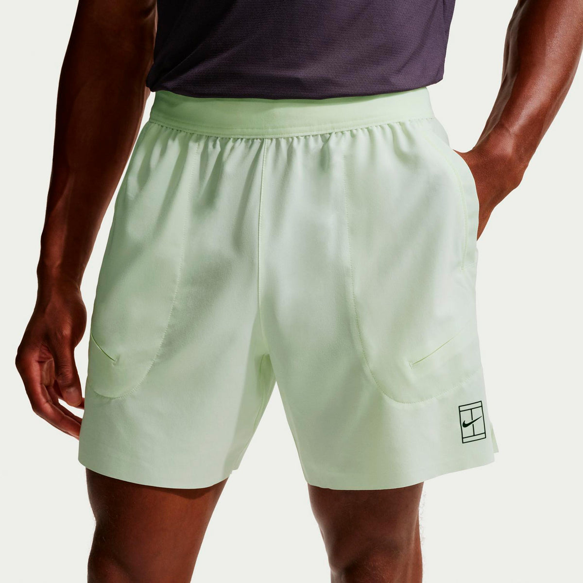 Nike Court Dri-FIT Advantage 6in Shorts Heren-lichtgroen