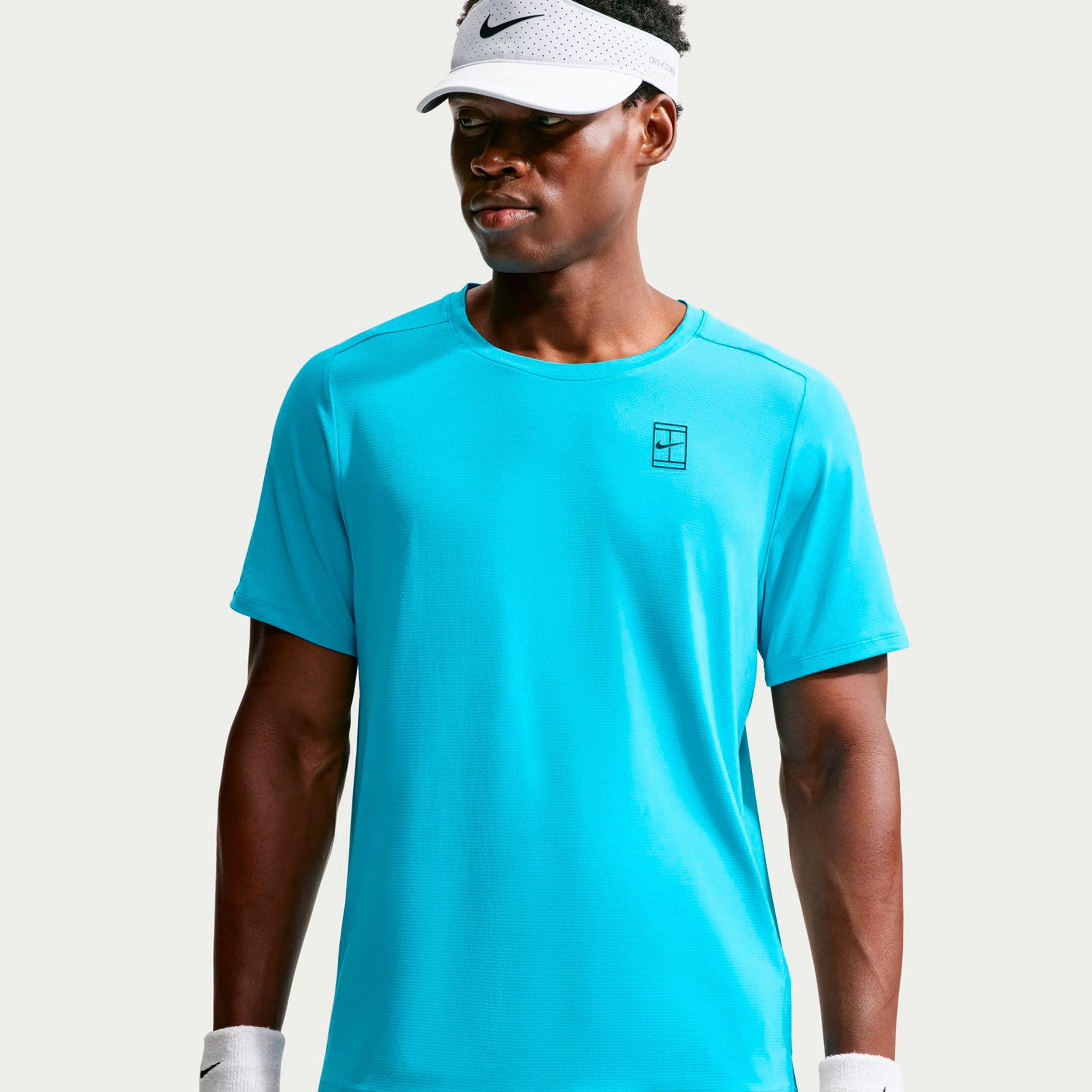 Nike Court Dri-FIT Advantage T-shirt Heren - turkoois