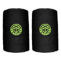 Night Flash Zweetband Verpakking 2 stuks lang - zwart, neongeel