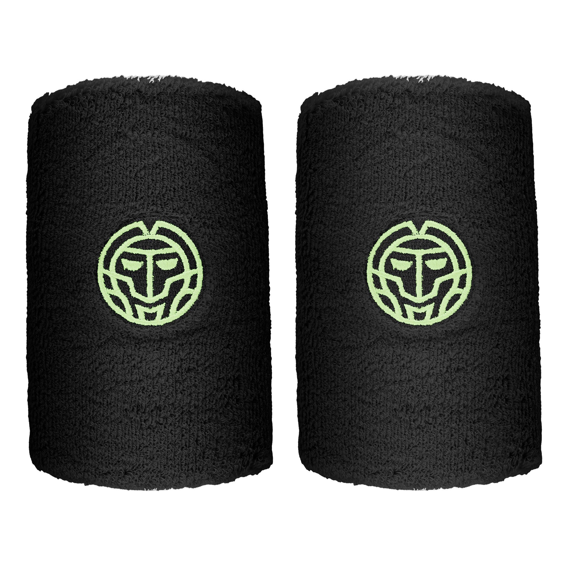 BIDI BADU Night Flash Zweetband Verpakking 2 stuks lang - zwart, wit