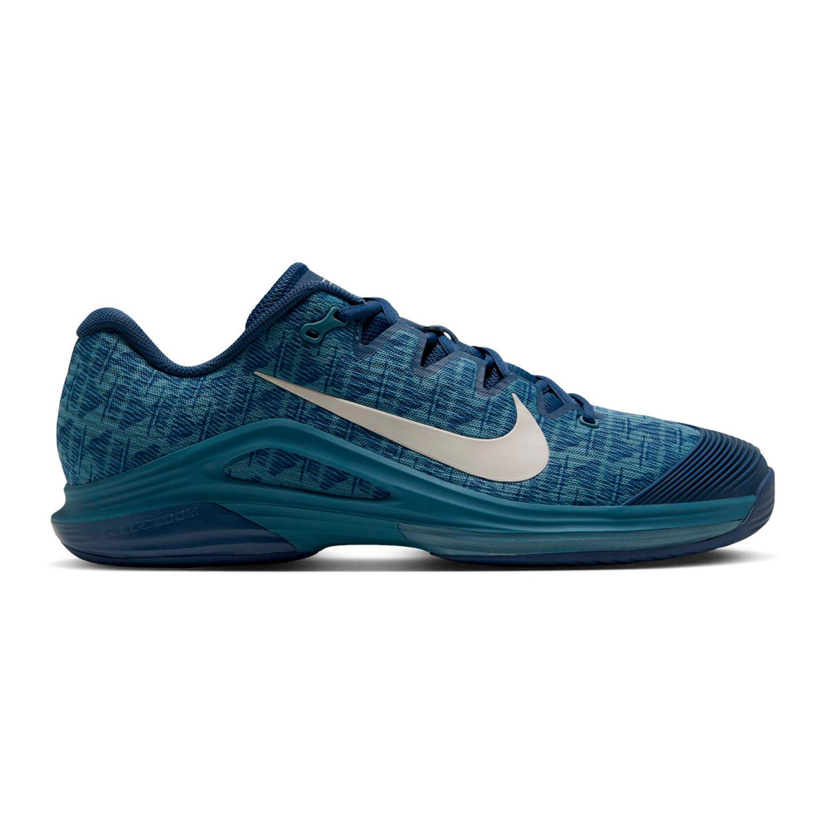 Nike Zoom Vapor 12 Allcourt schoen Heren - blauwgrijs, crème