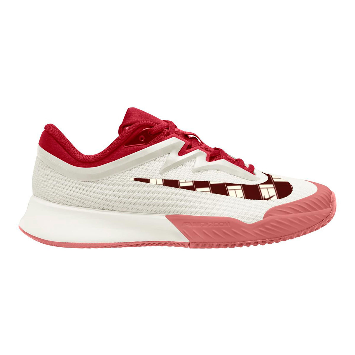 Nike Zoom Vapor Pro 3 Gravelschoen Dames - crème, donkerrood
