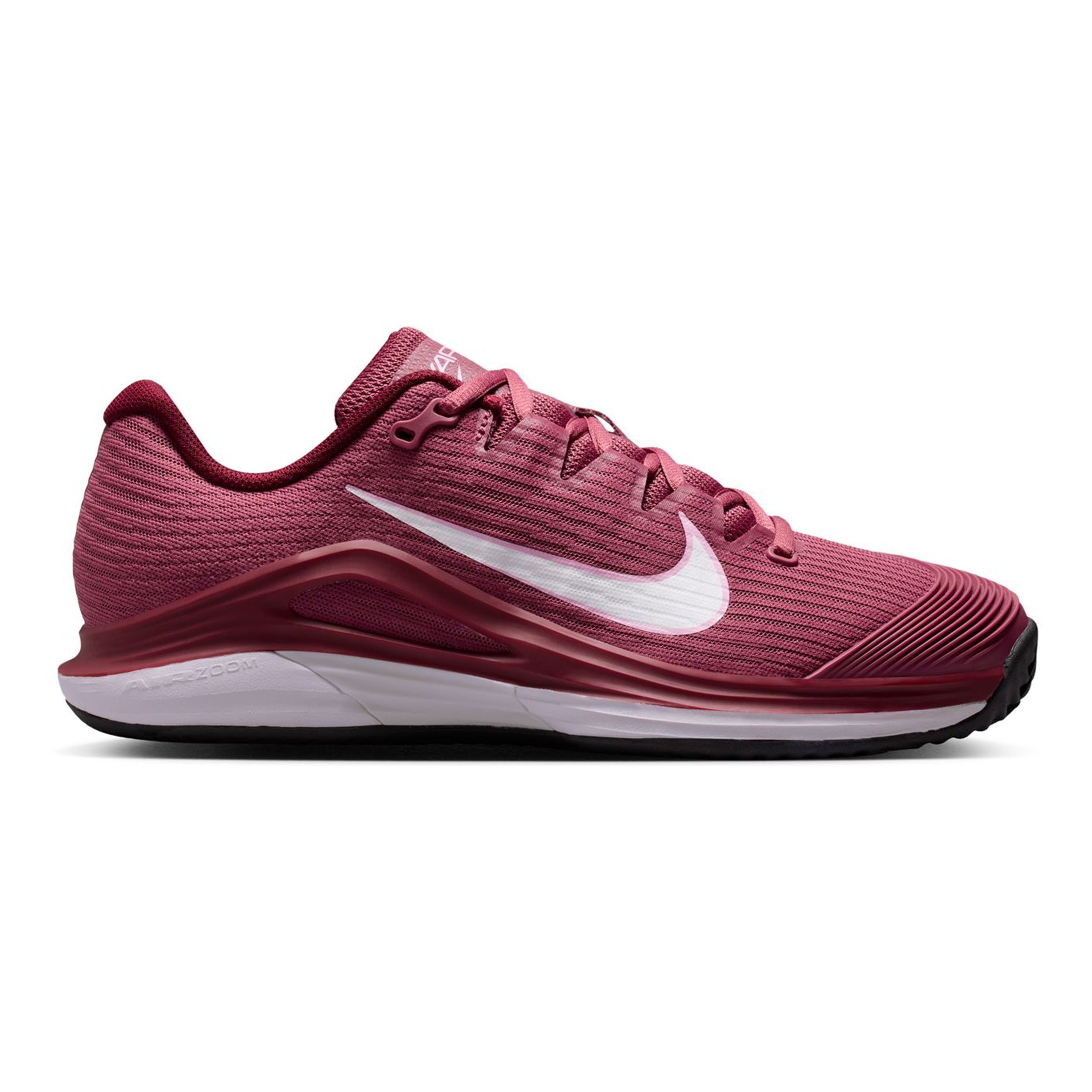 Nike Vapor 12 Gravelschoen Dames - bes, wit