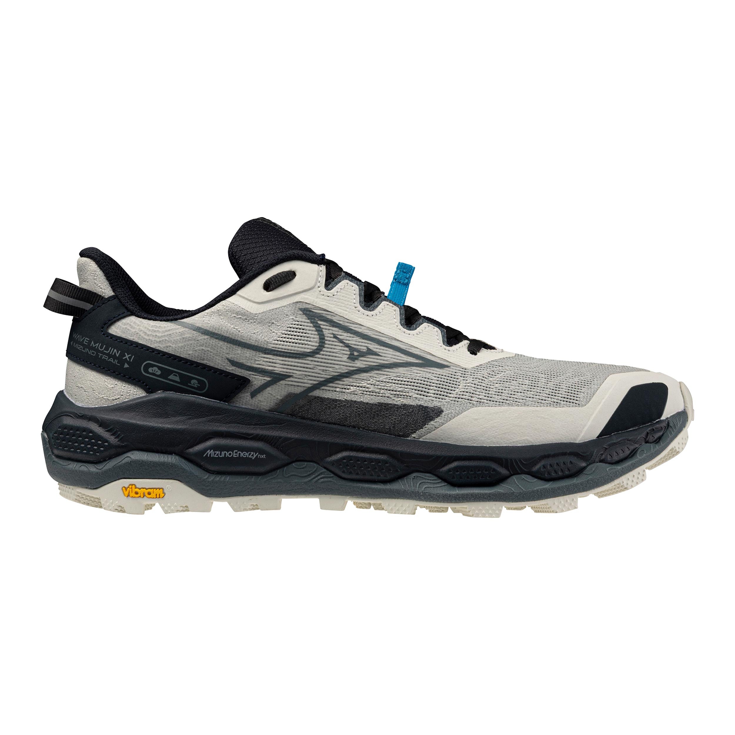 Mizuno Wave Mujin 11  Trailschoen Heren - crème, petrolblauw