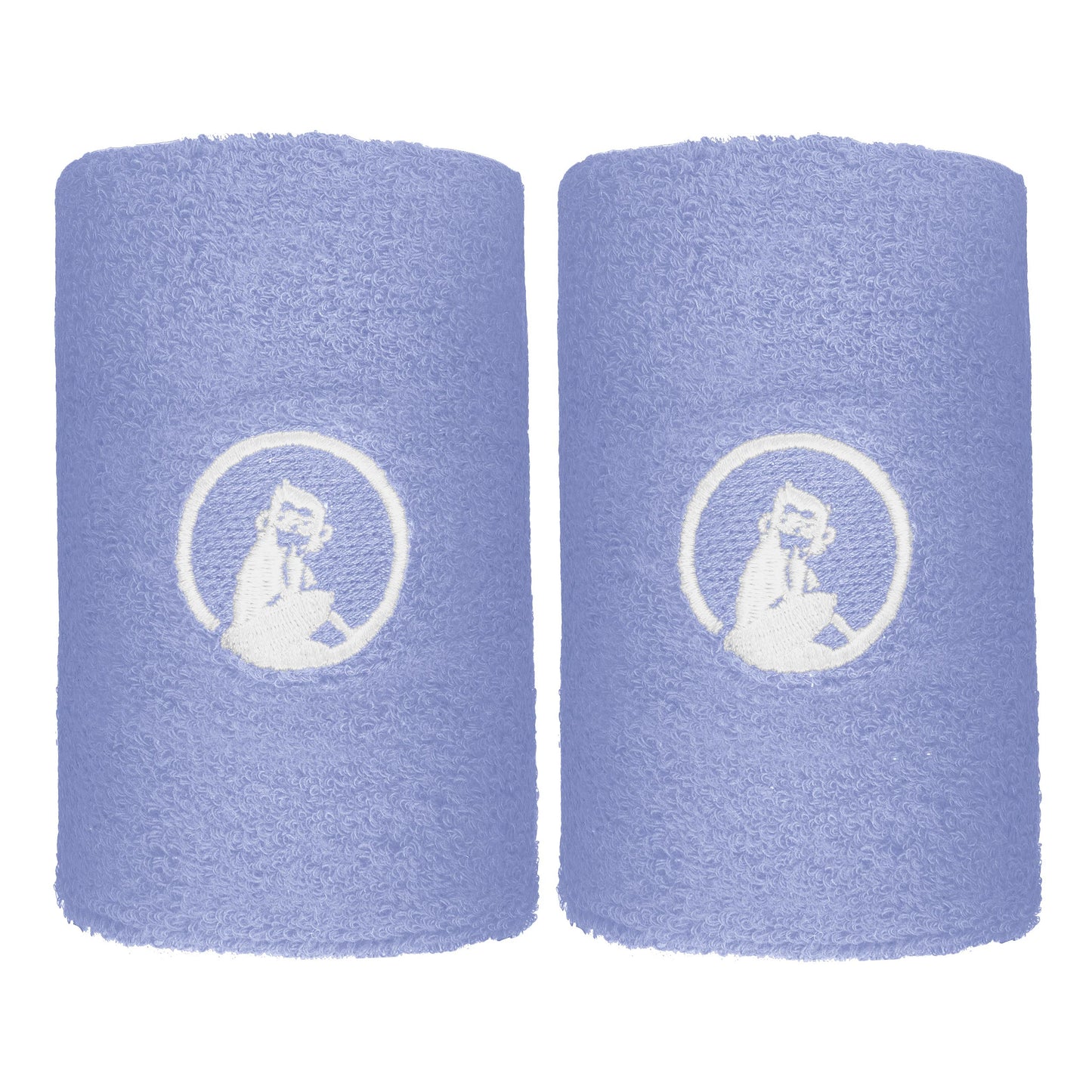 Quiet Please Glow Zweetband Verpakking 2 stuks lang - kobaltblauw