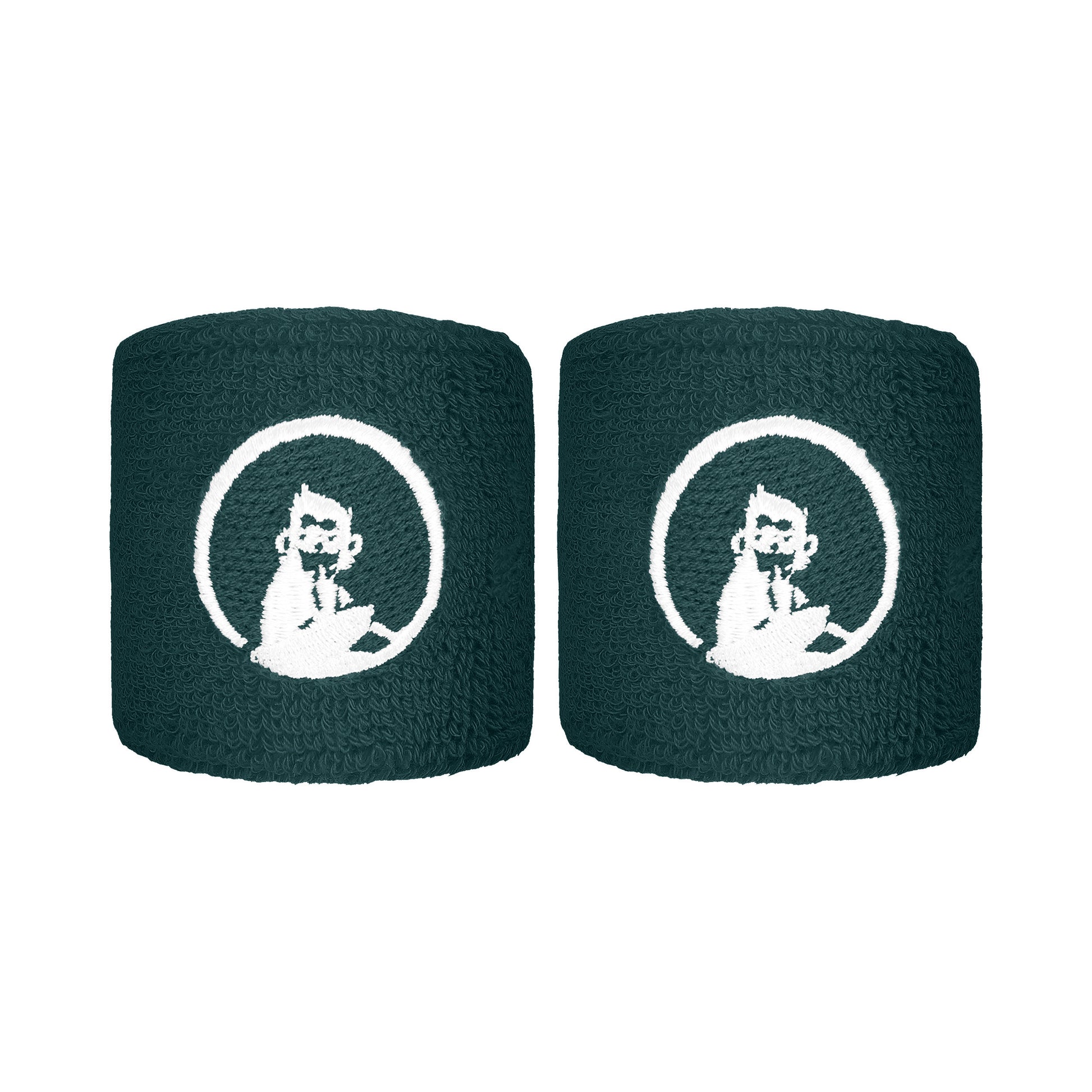 Quiet Please Zweetband Verpakking 2 stuks kort - groen