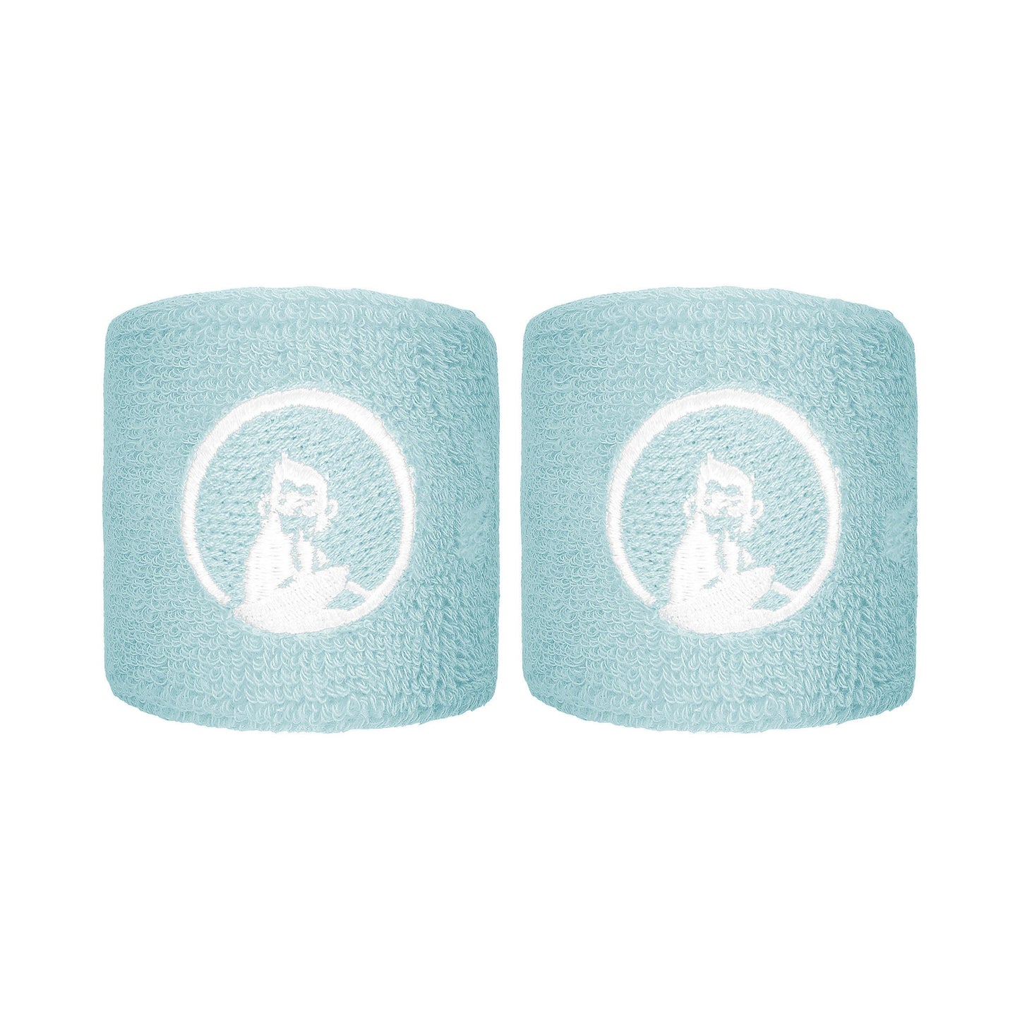 Quiet Please Memories Faded Memories Zweetband Verpakking 2 stuks Unisex - lichtblauw