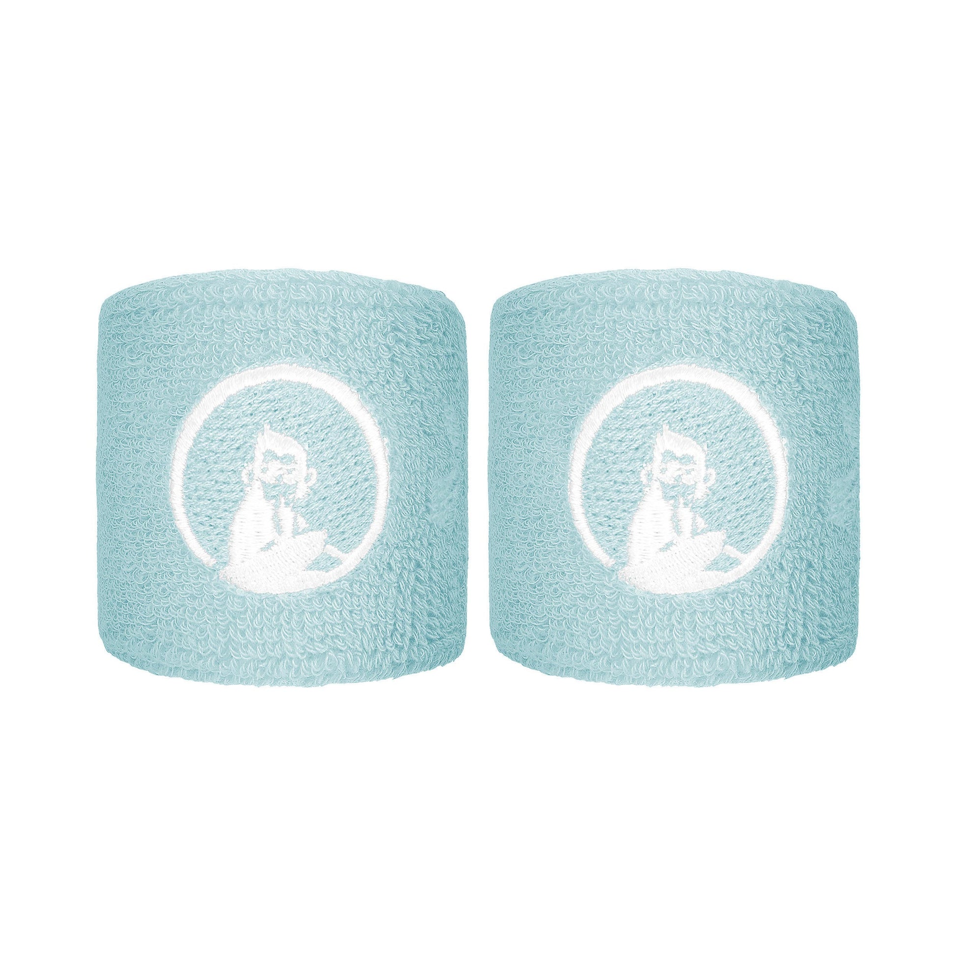 Quiet Please Memories Faded Memories Zweetband Verpakking 2 stuks Unisex - lichtblauw