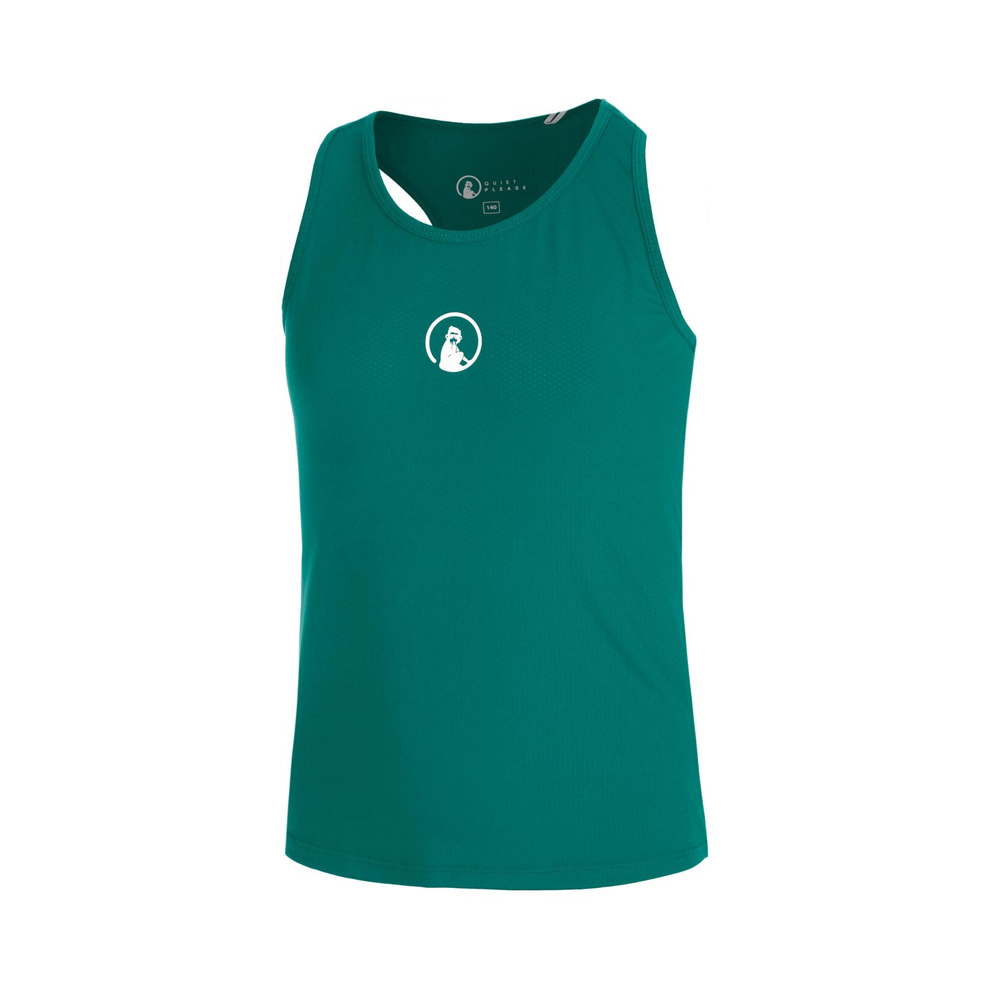 Quiet Please Racerback Tanktop Meisjes-groen