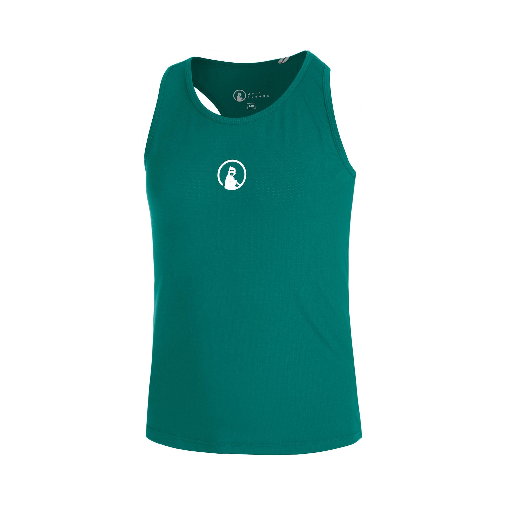 Quiet Please Racerback Tanktop Meisjes-groen